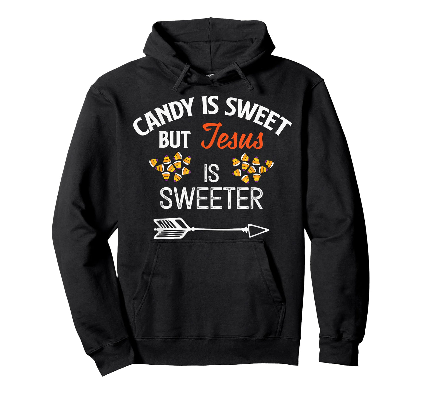 Candy Is Sweet But Jesus Is Sweeter Christian Halloween T-Shirt