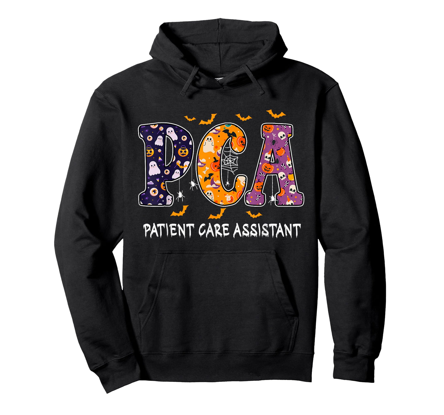 PCA Halloween Nurse PCA Cute Health Worker Halloween Pattern T-Shirt