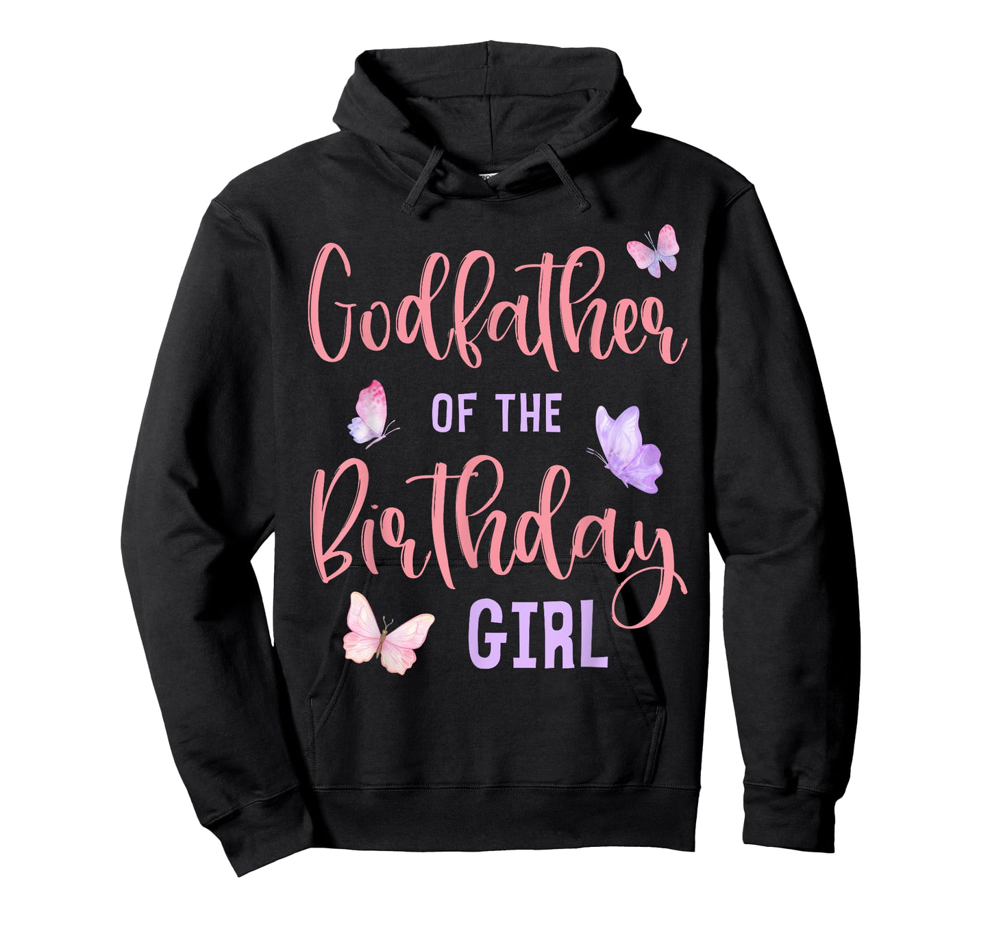Godfather of Birthday Girl Butterfly Party Matching Family T-Shirt