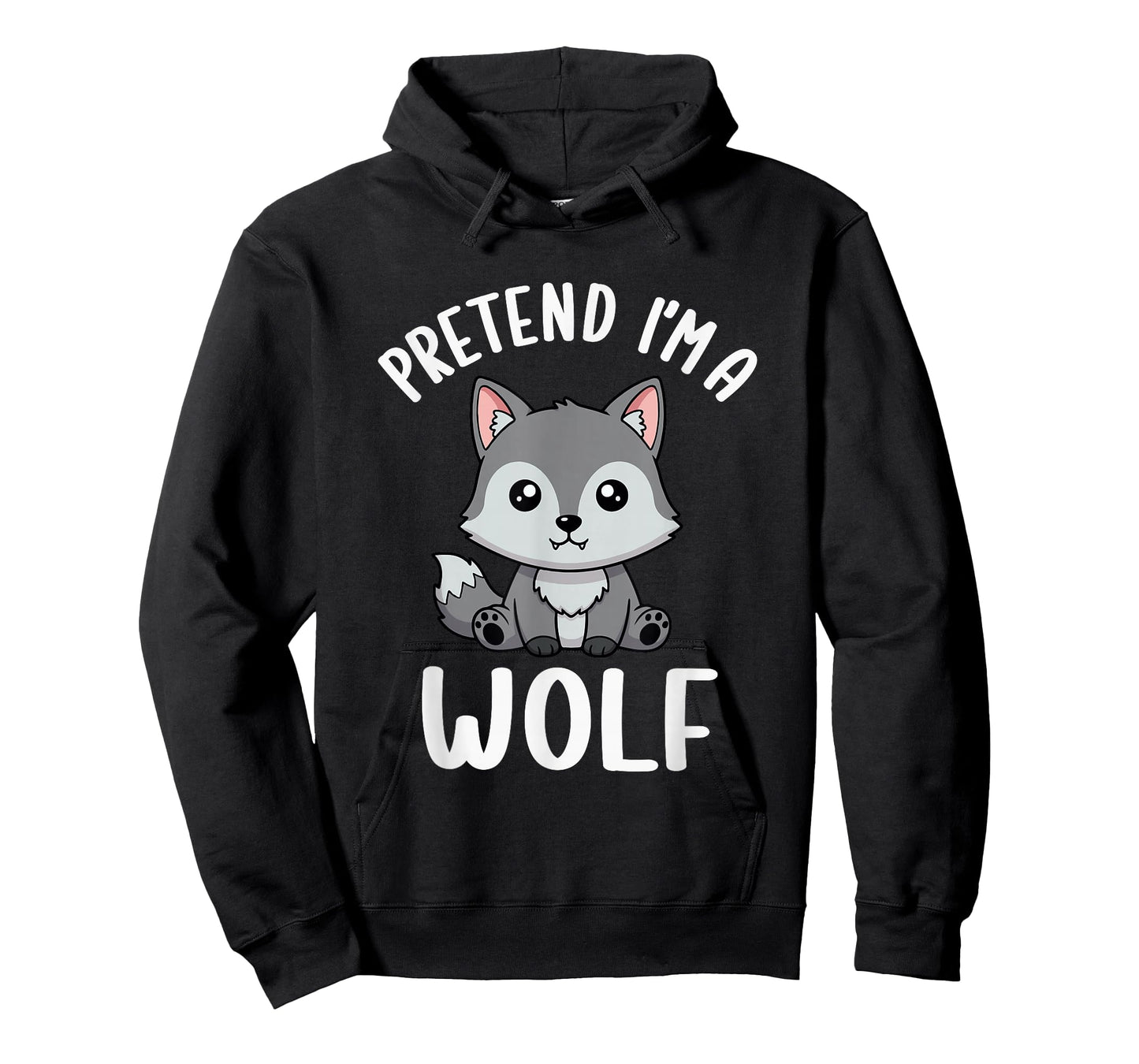 Pretend I'm A Wolf Tee Kids Funny Wolf Halloween Costume T-Shirt