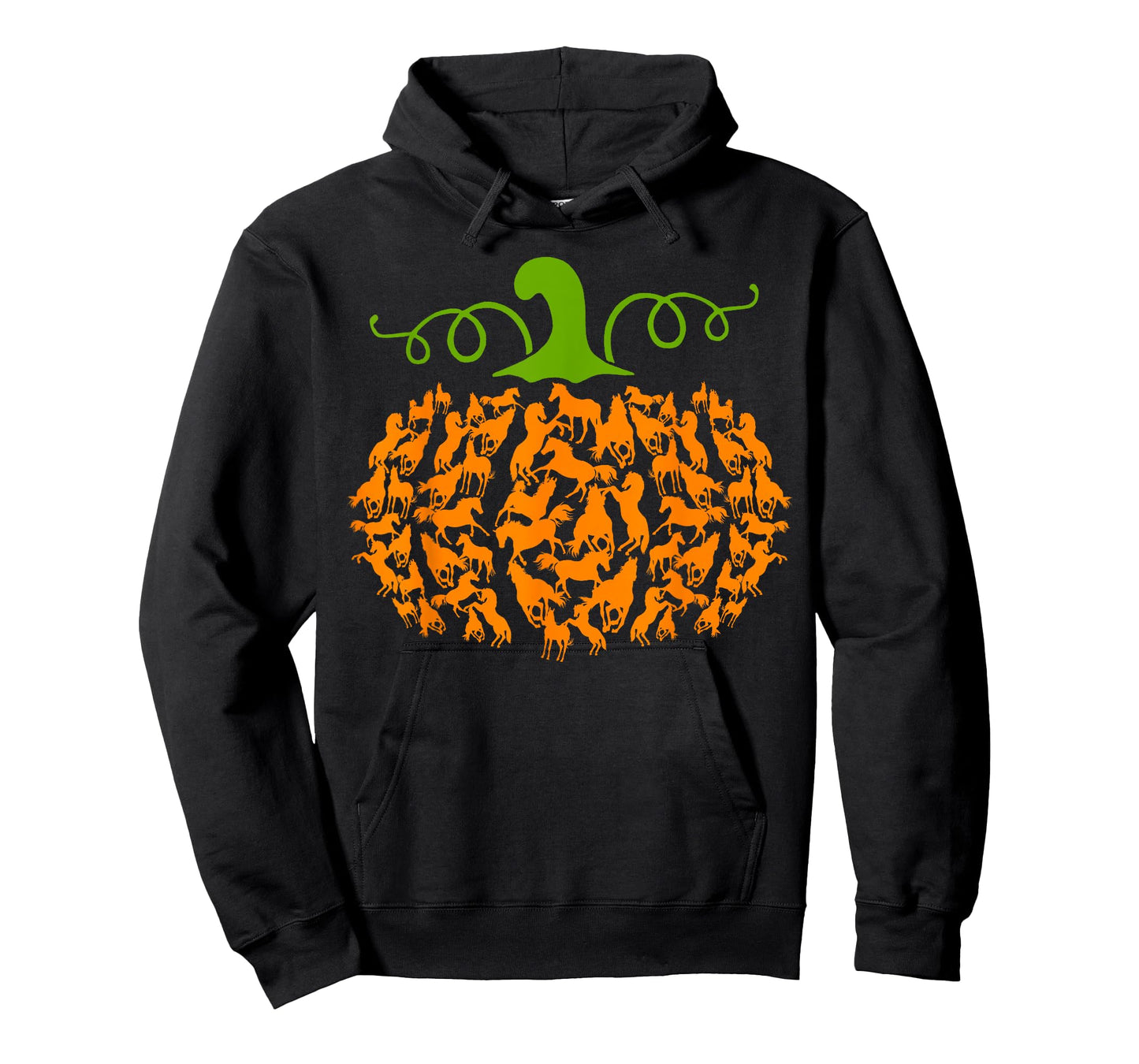 Pumpkin Horse Lover Halloween Costume Girls Women T-Shirt