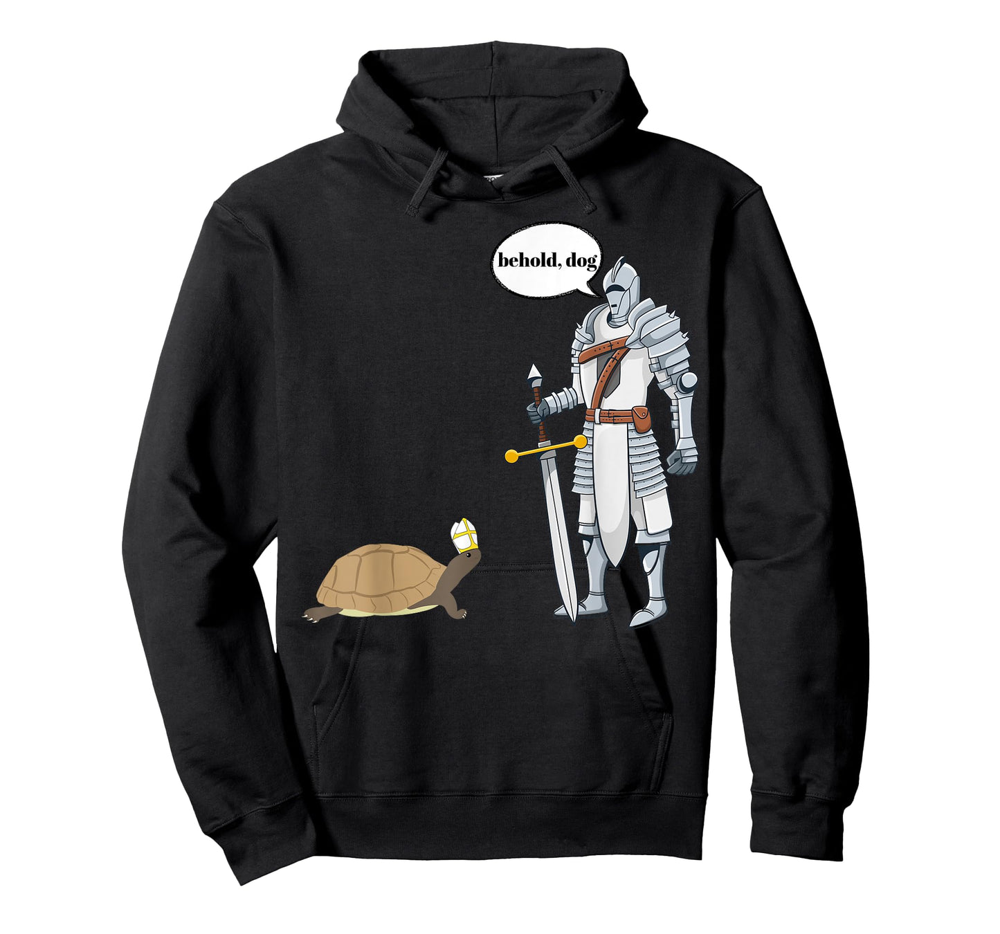 Behold Dog Funny Turtle Wearing A Priest Hat Hilarious Gamer T-Shirt