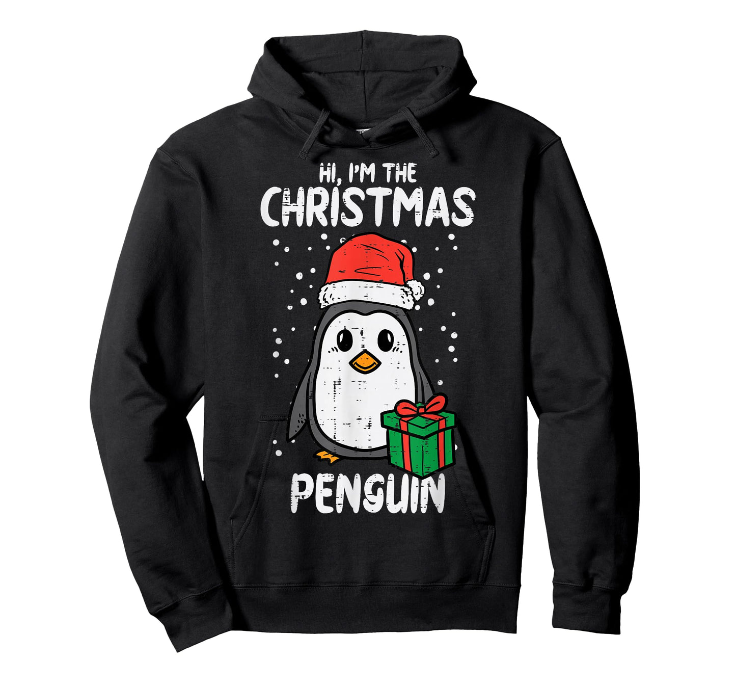 Christmas Penguin Santa Cute Xmas Men Women Boys Girls Kids T-Shirt