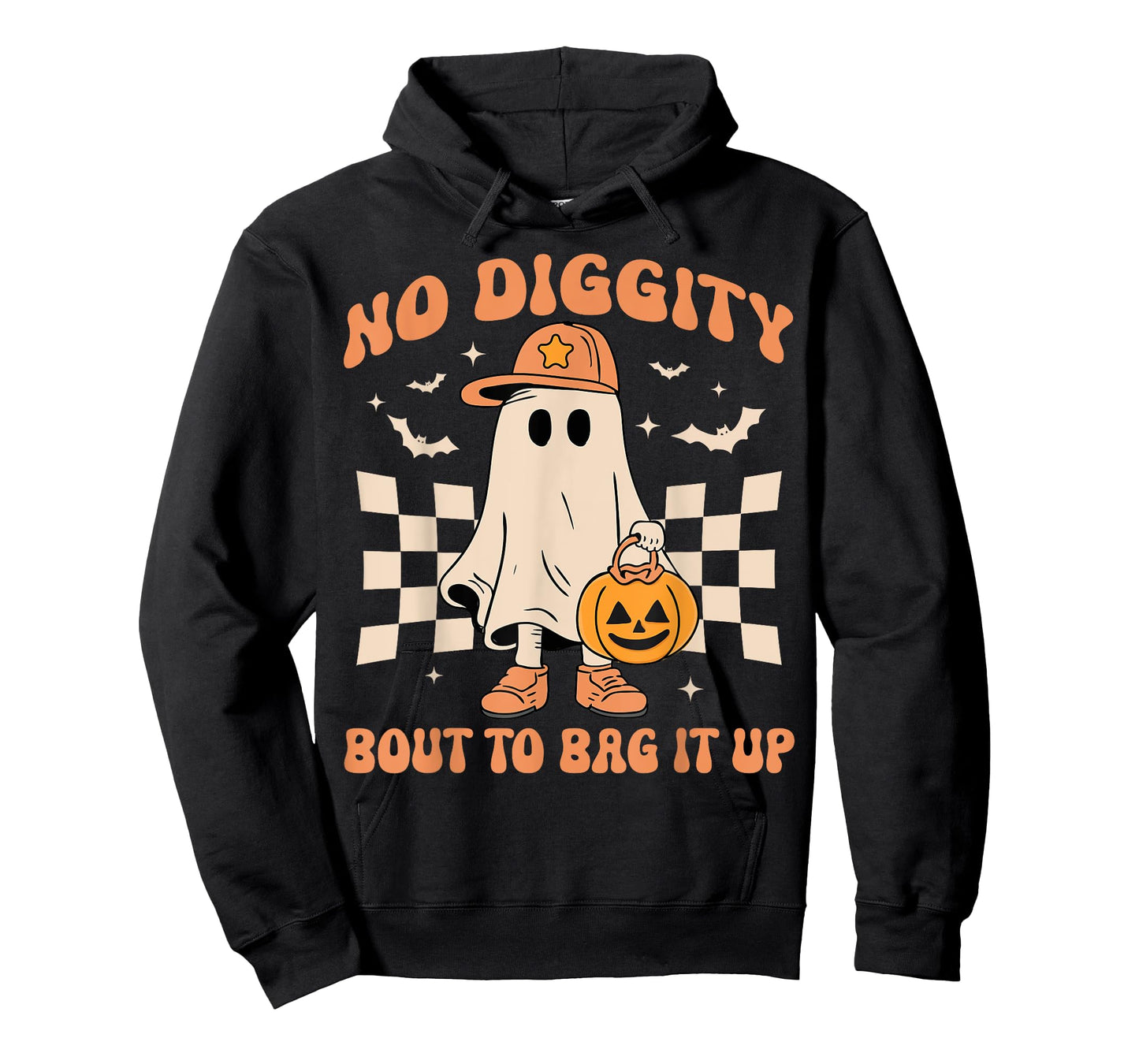 Halloween Ghost No Diggity Bout to Bag it Up Toddler Kids T-Shirt