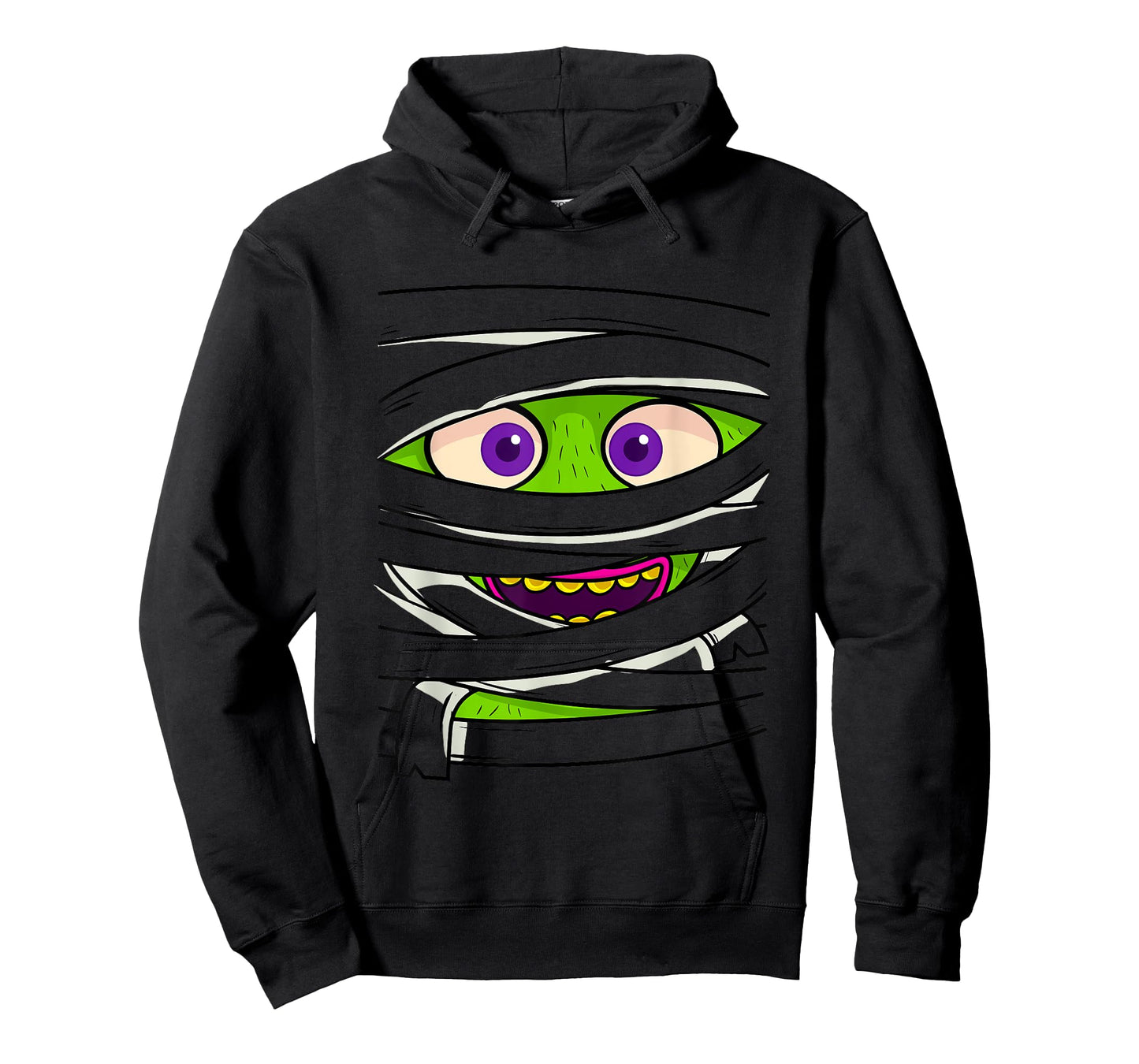 Mummy Wrap Eyes Costume Funny Scary Halloween Men Women Kids T-Shirt