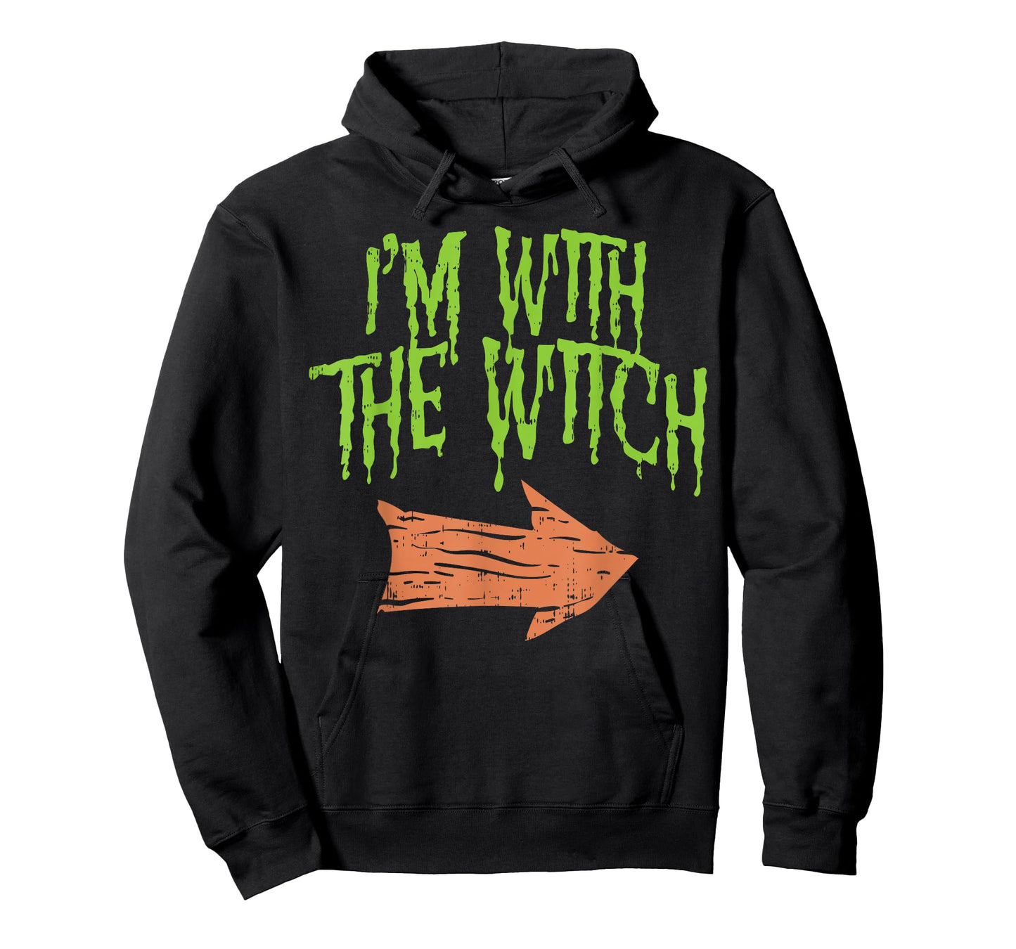 Im With The Witch Funny Husband Halloween Costume Couple Men T-Shirt