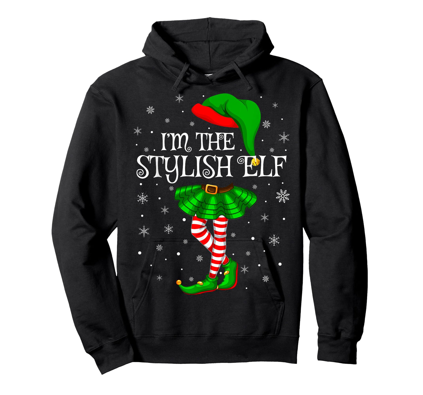 Matching Family Group I'm The Stylish Elf Christmas T-Shirt