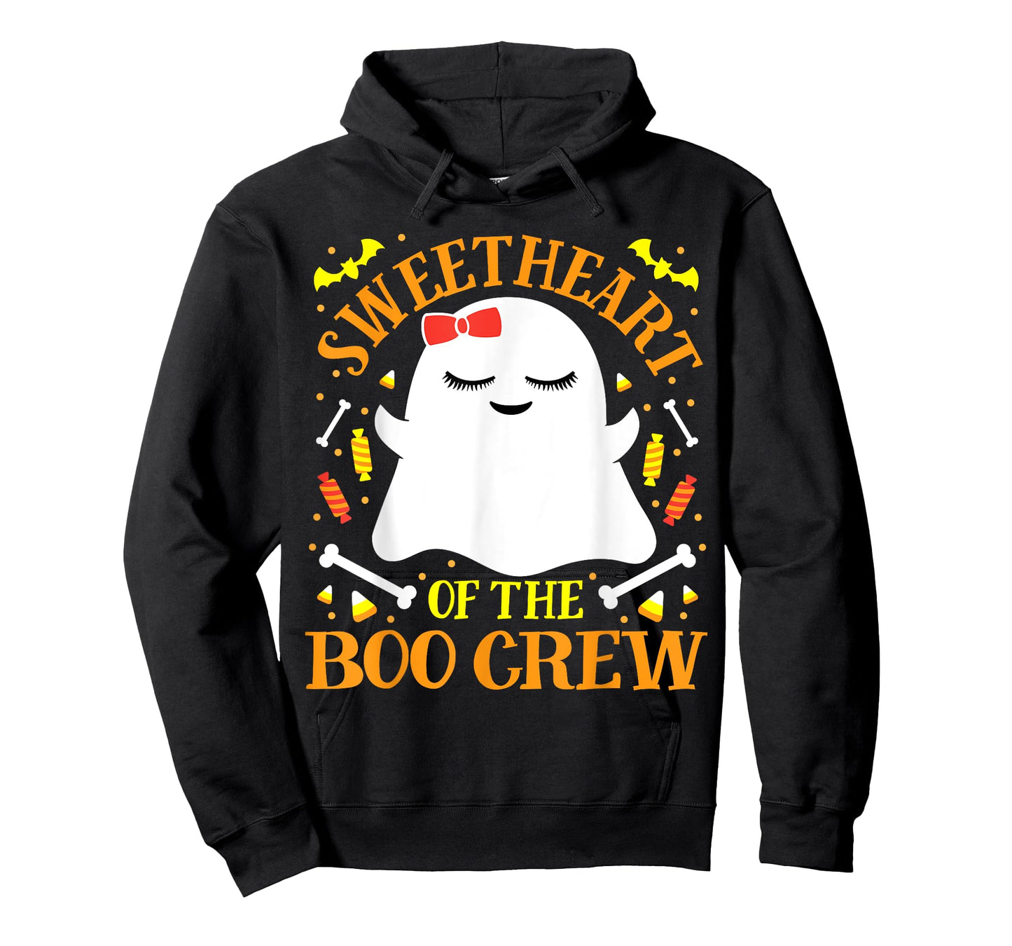 Sweetheart Boo Crew Ghost Matching Cute Girls Halloween T-Shirt