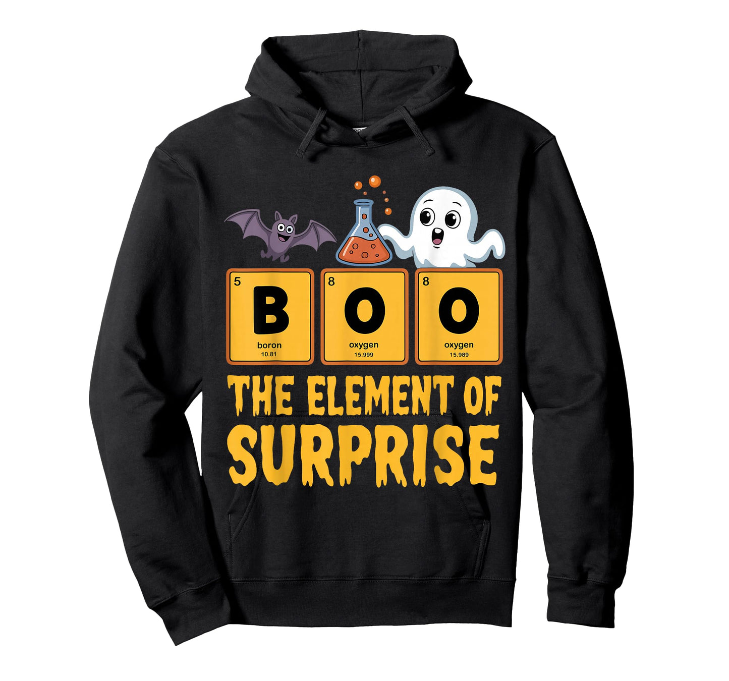 Chemistry Boo The Element of Surprise Funny Science Teacher T-Shirt
