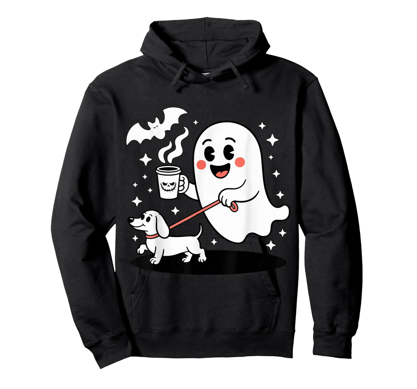 Funny Dachshund Ghost Halloween Spooky Season Weenie Dog T-Shirt