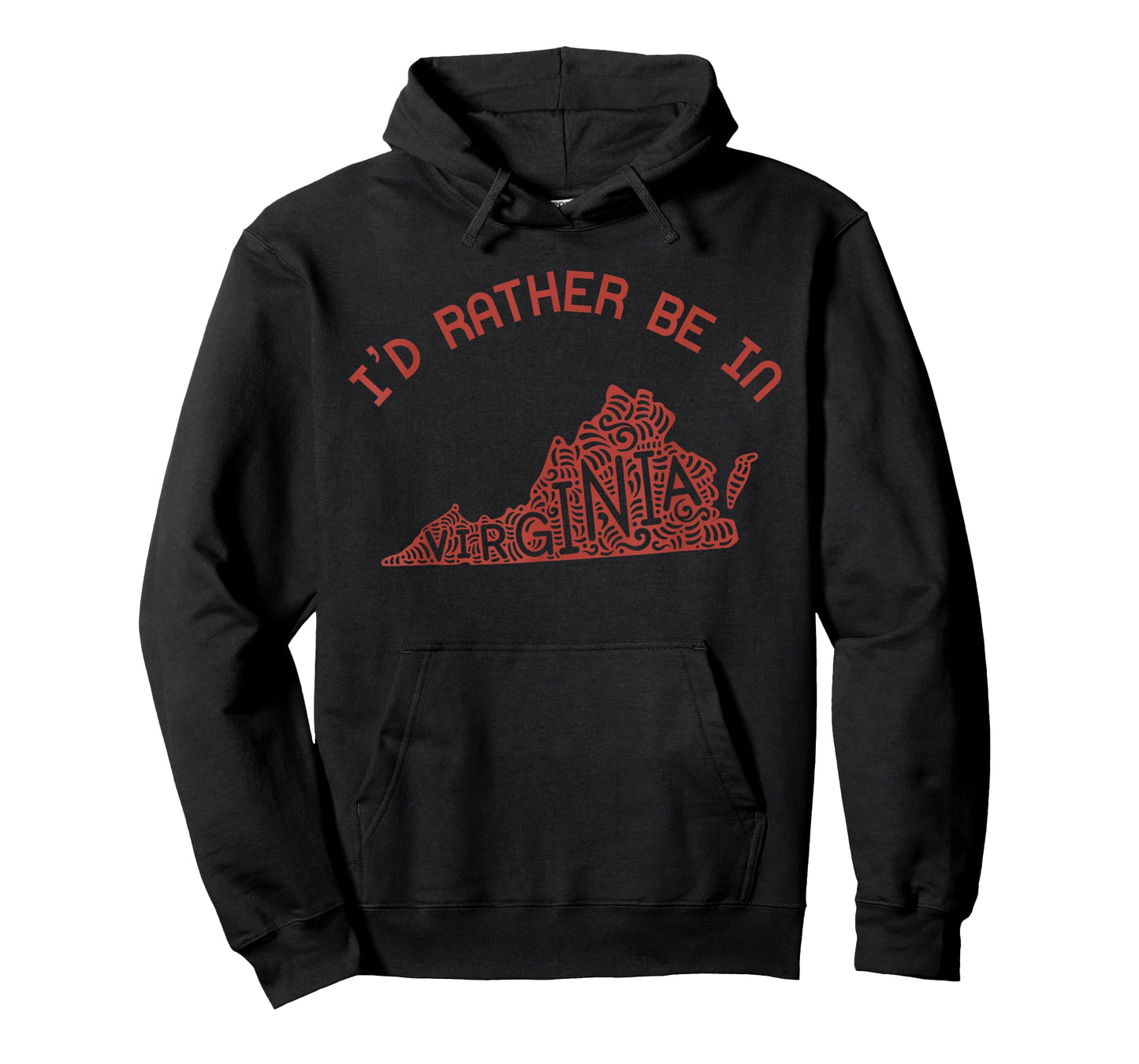 Id Rather Be In Virginia Vintage State Heart Vacation VA T-Shirt
