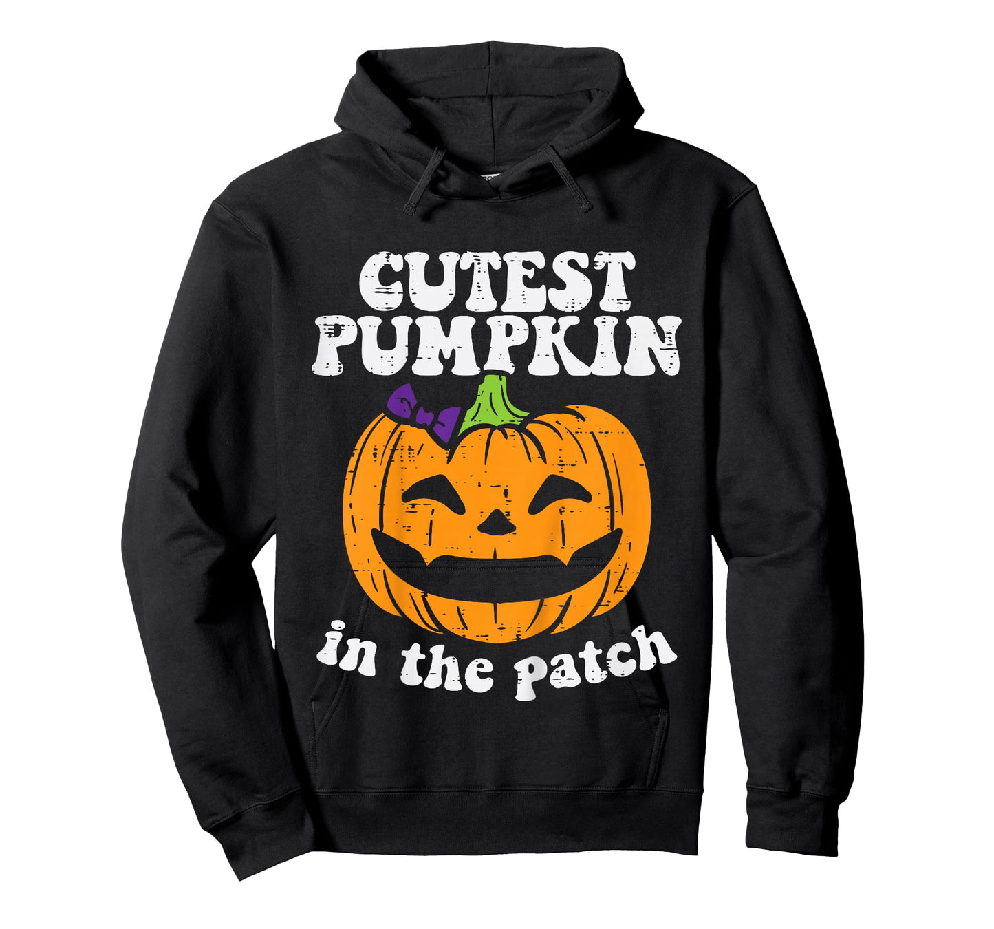 Kids Cutest Pumpkin In The Patch Cute Halloween Toddler Girls T-Shirt