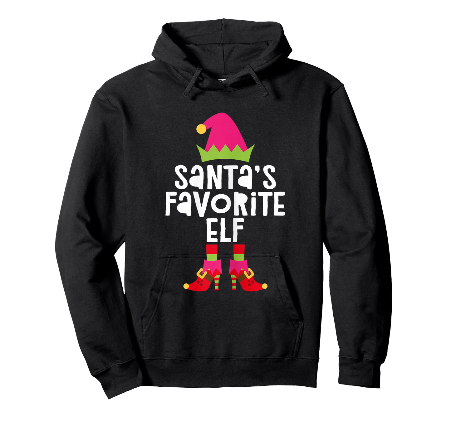 Santa's Favorite Elf Shirt Women Girl Matching Christmas Elf T-Shirt