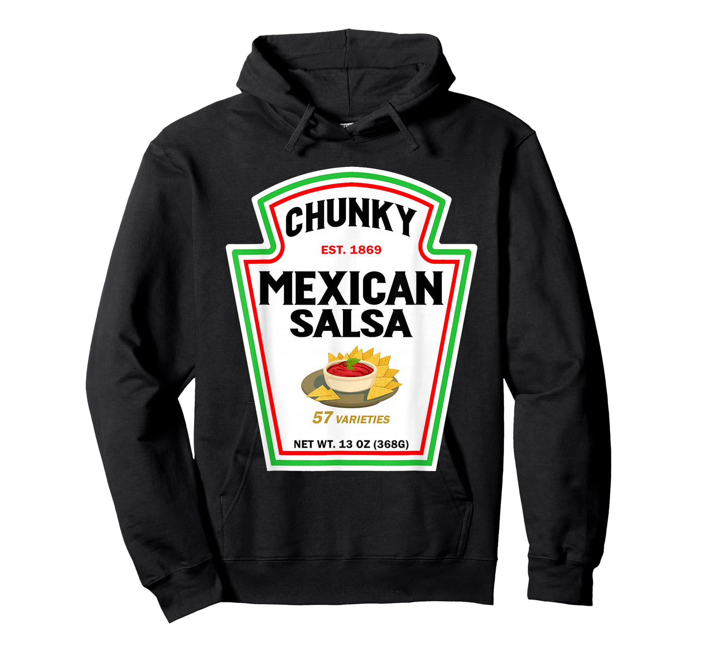 Halloween Matching Costume Chunky Mexican Salsa Bottle Label T-Shirt
