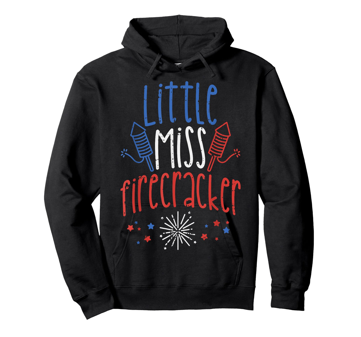 Little Miss Firecracker Funny 4th Of July Pride Girls Gift T-Shirt