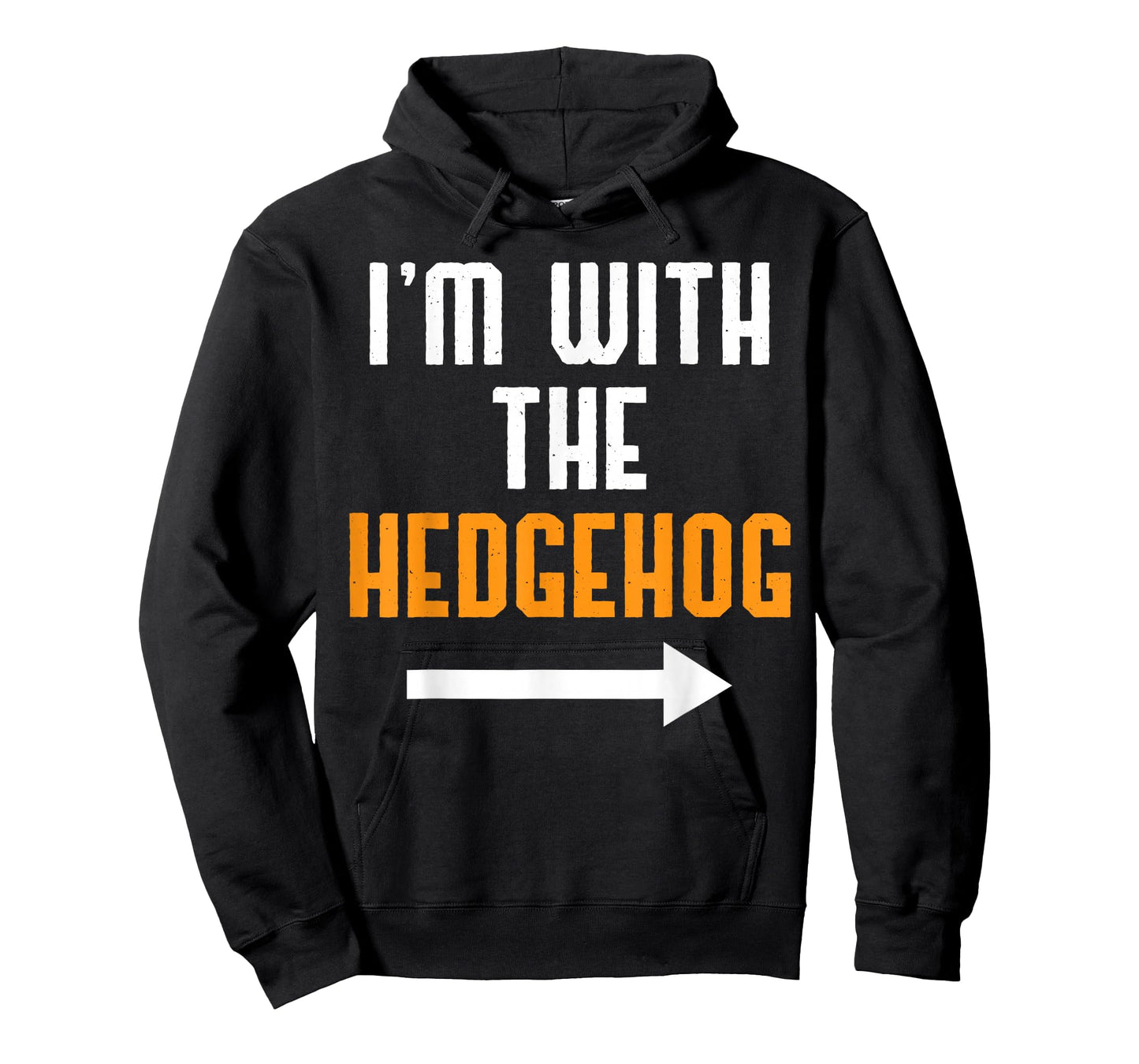 I'm With The Hedgehog Costume Funny Halloween Couple T-Shirt