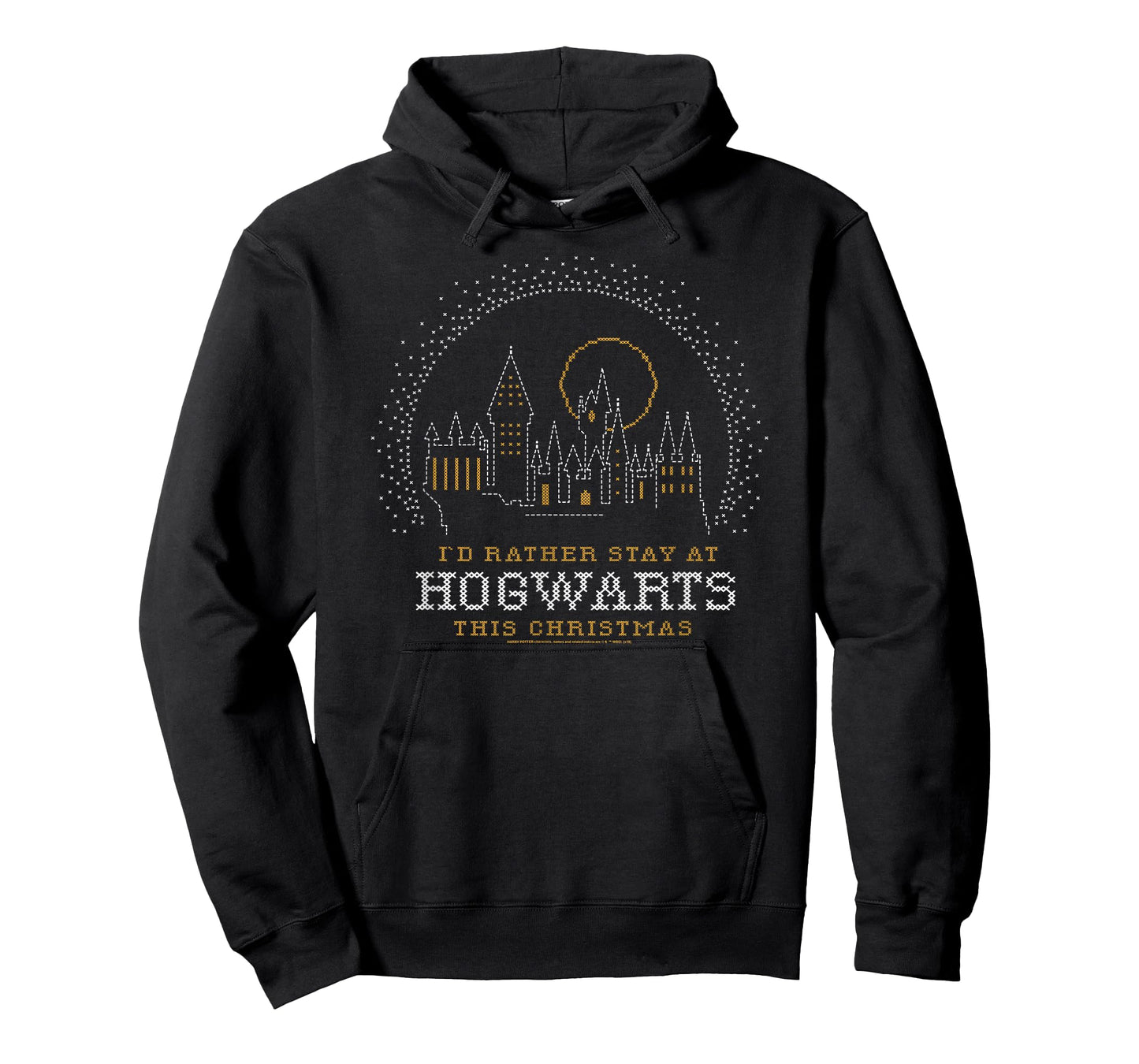 Harry Potter I'd Rather Stay At Hogwarts This Christmas T-Shirt