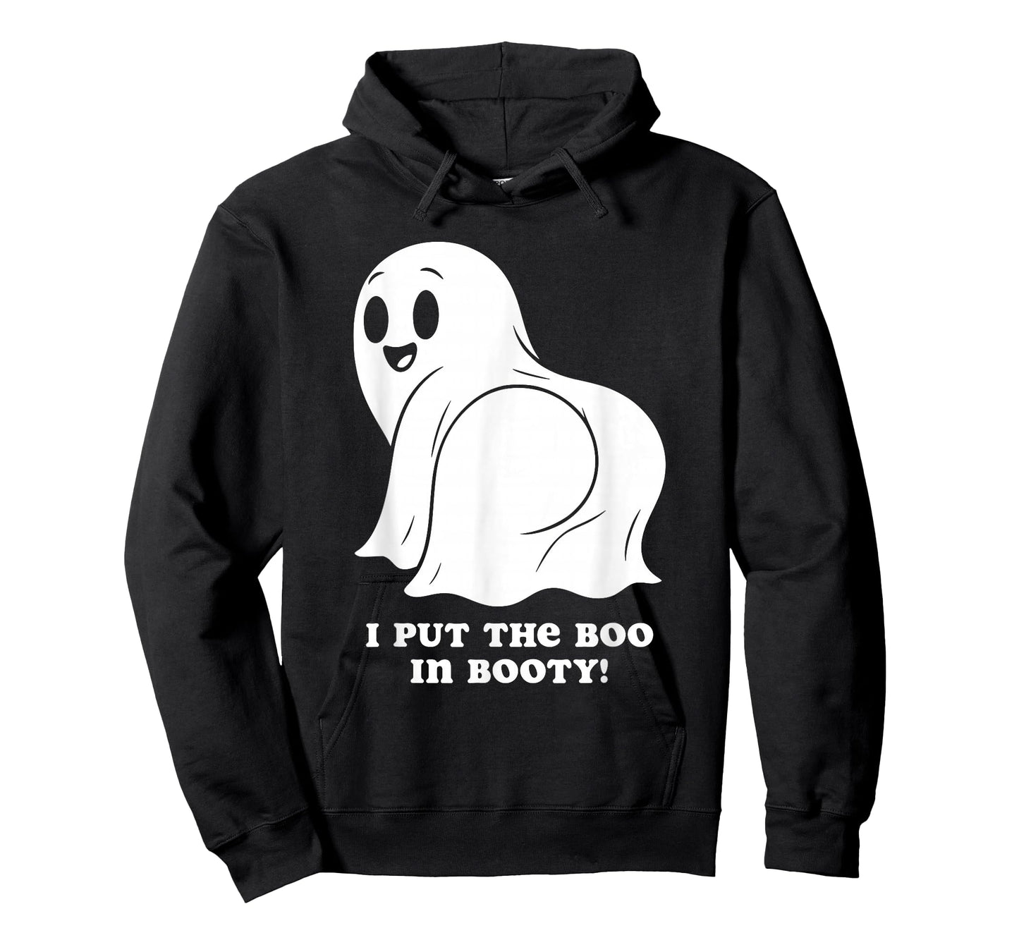 I Put The Boo in Booty Funny Peachy Ghost Halloween Meme T-Shirt