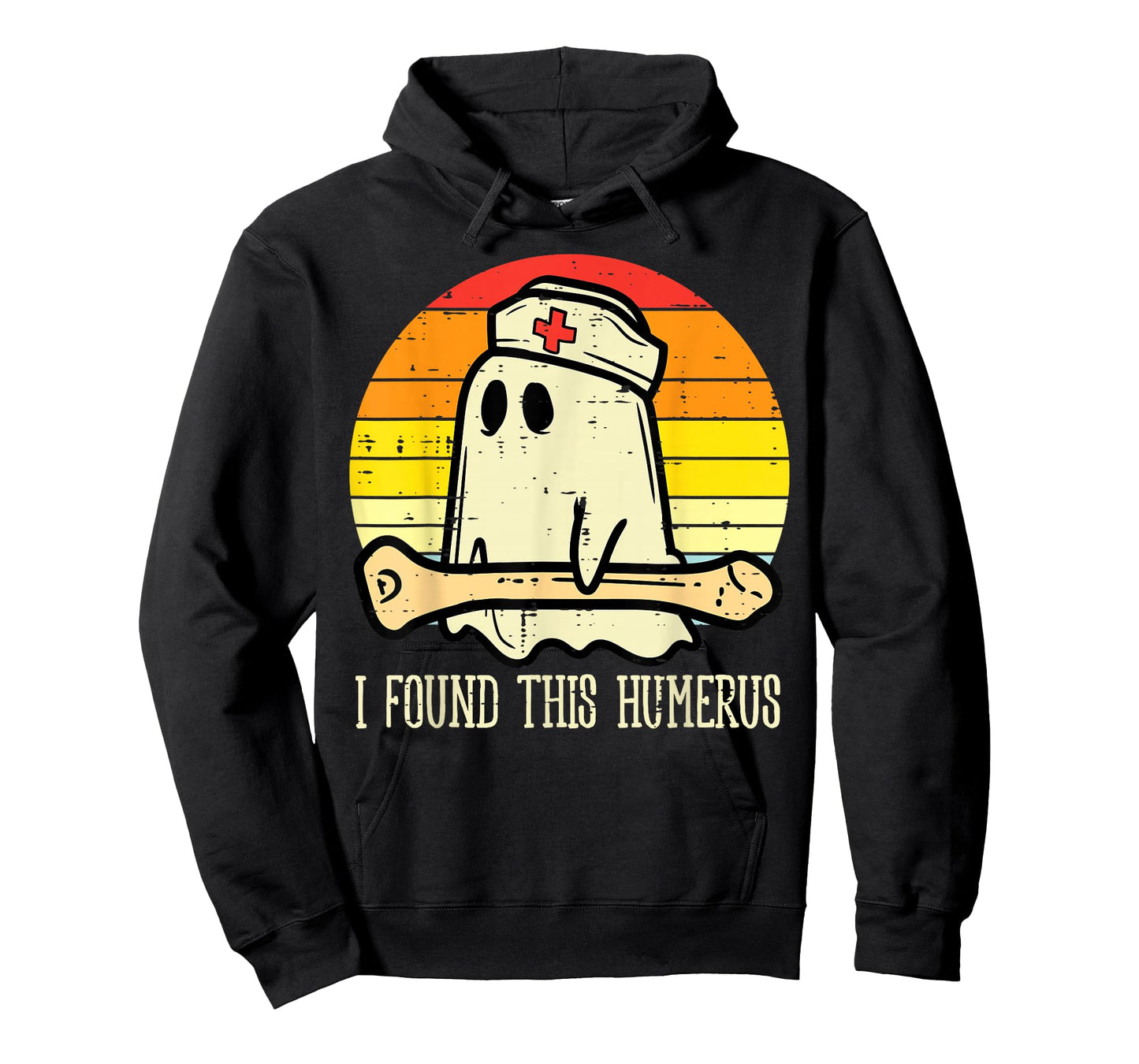 I Found This Humerus Funny Halloween Nurse Fall Scrub Women T-Shirt