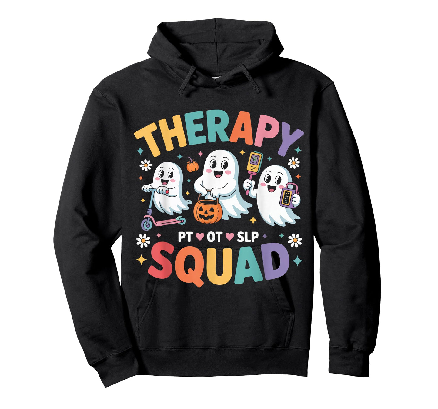 Cute Therapy Squad Ghosts PT OT SLP Halloween Costume T-Shirt