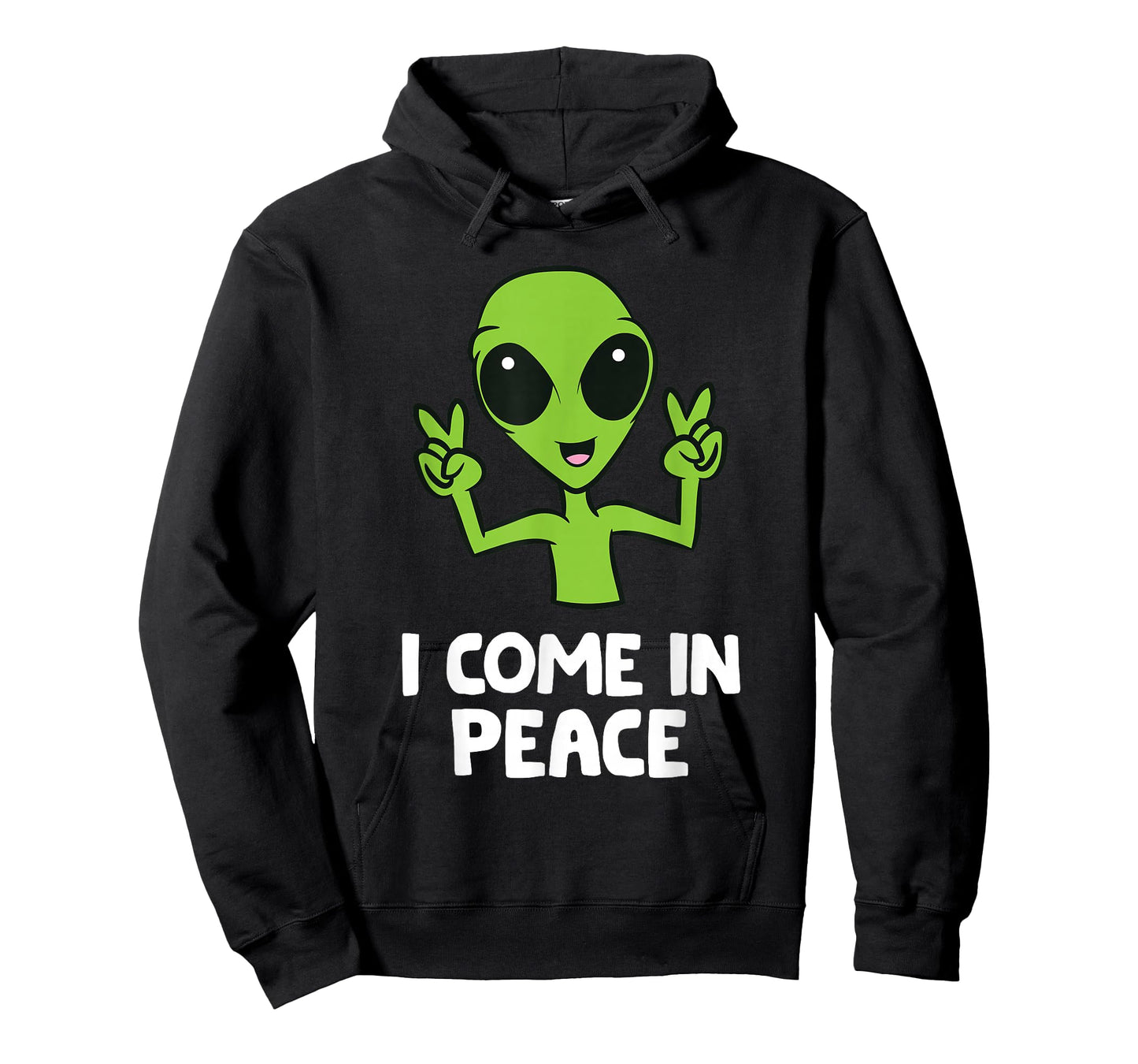 Alien I Come In Peace Space Rave EDM Music Alien T-Shirt