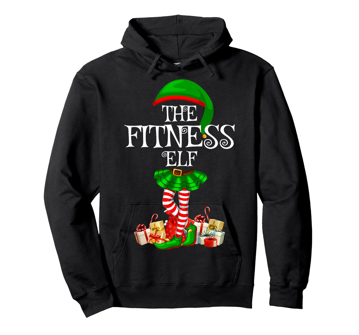 Matching Family Funny The Fitness Elf Christmas T-Shirt