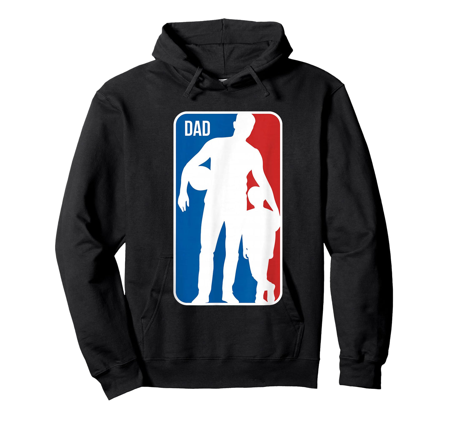 Dad Sports Logo Basketball Dad Son Silhouette Fathers Day T-Shirt
