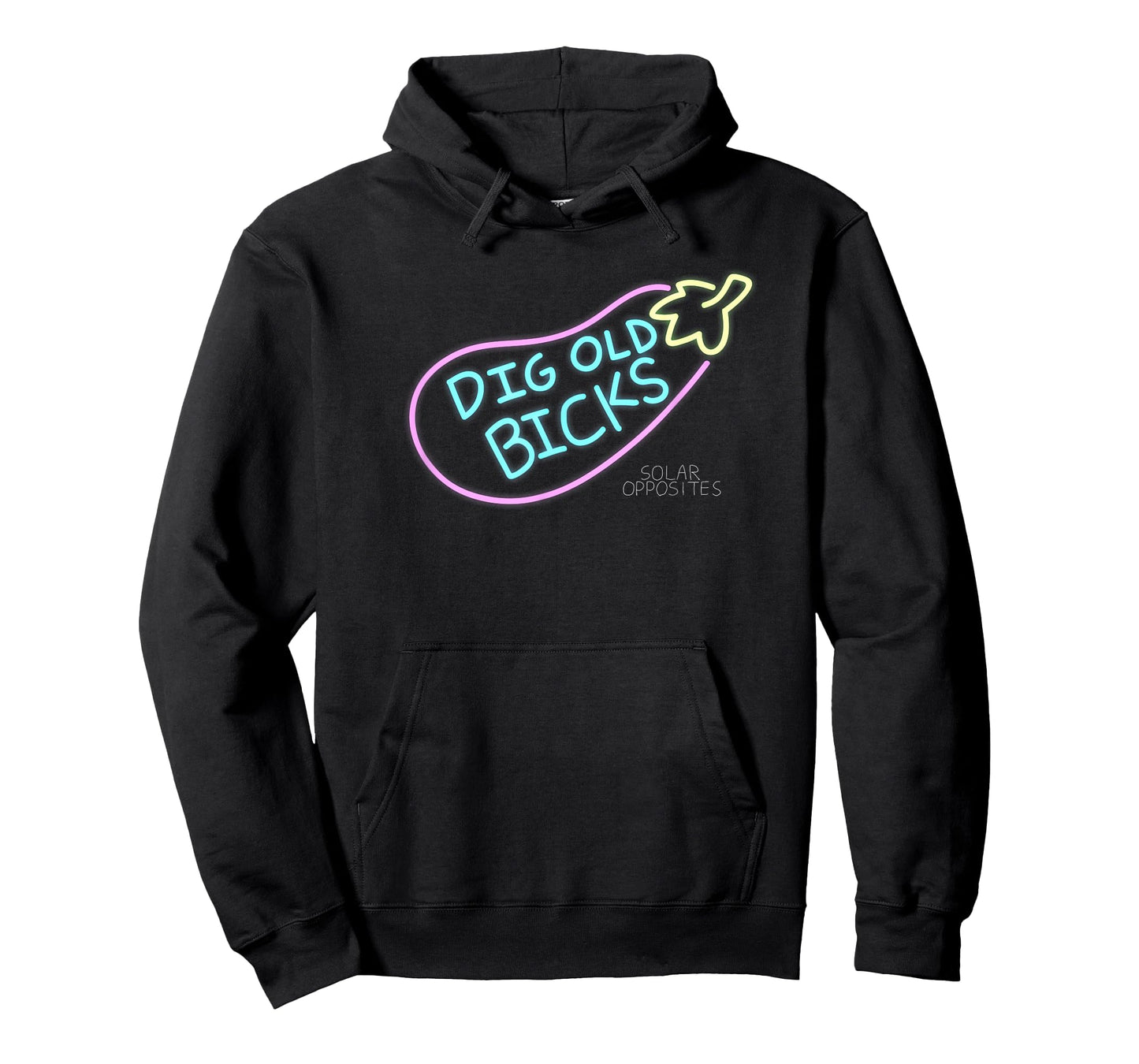 Solar Opposites Dig Old Bicks Neon Sign T-Shirt