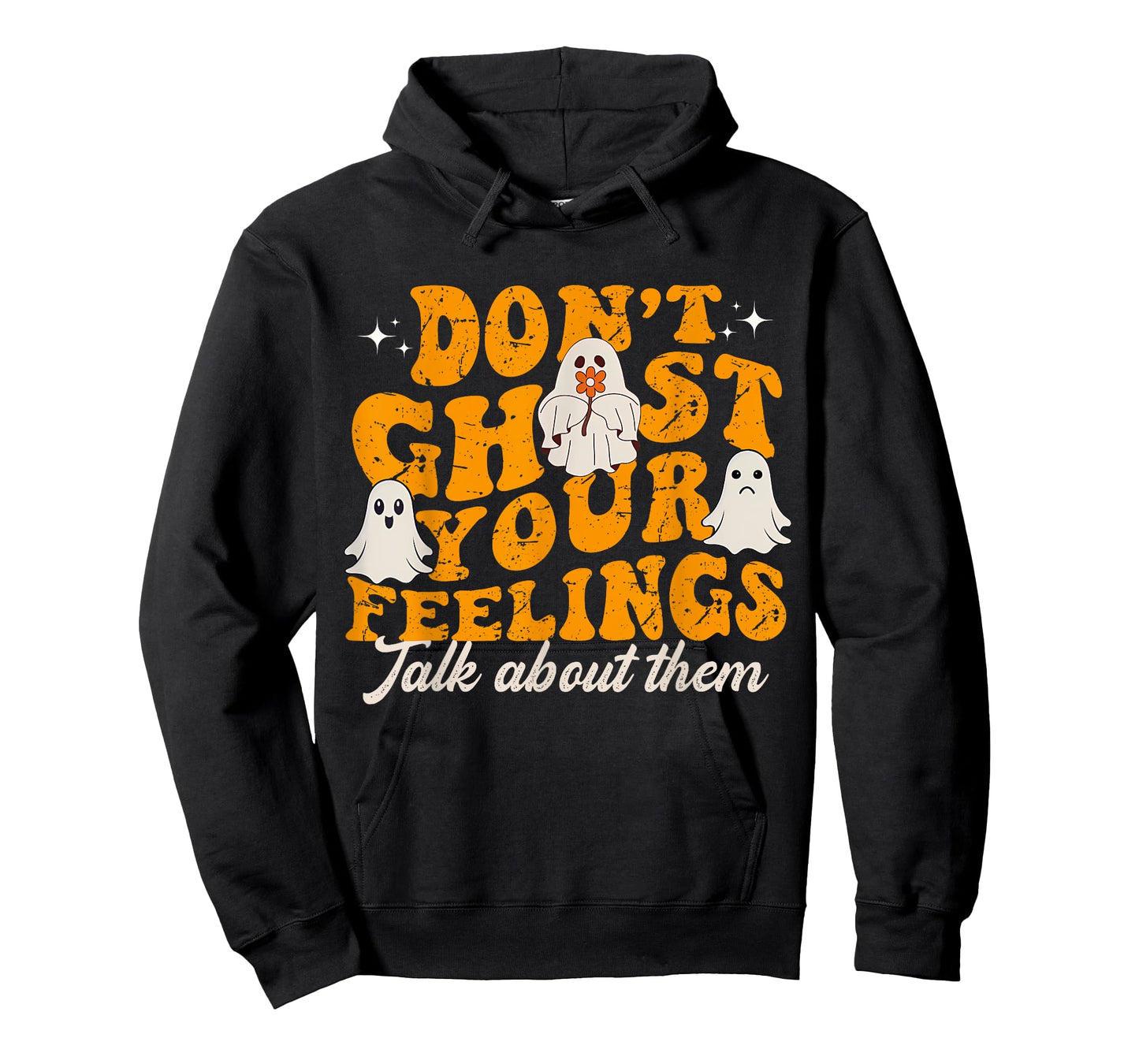 Funny Mental Health Halloween Don't Ghost Your Feelings T-Shirt