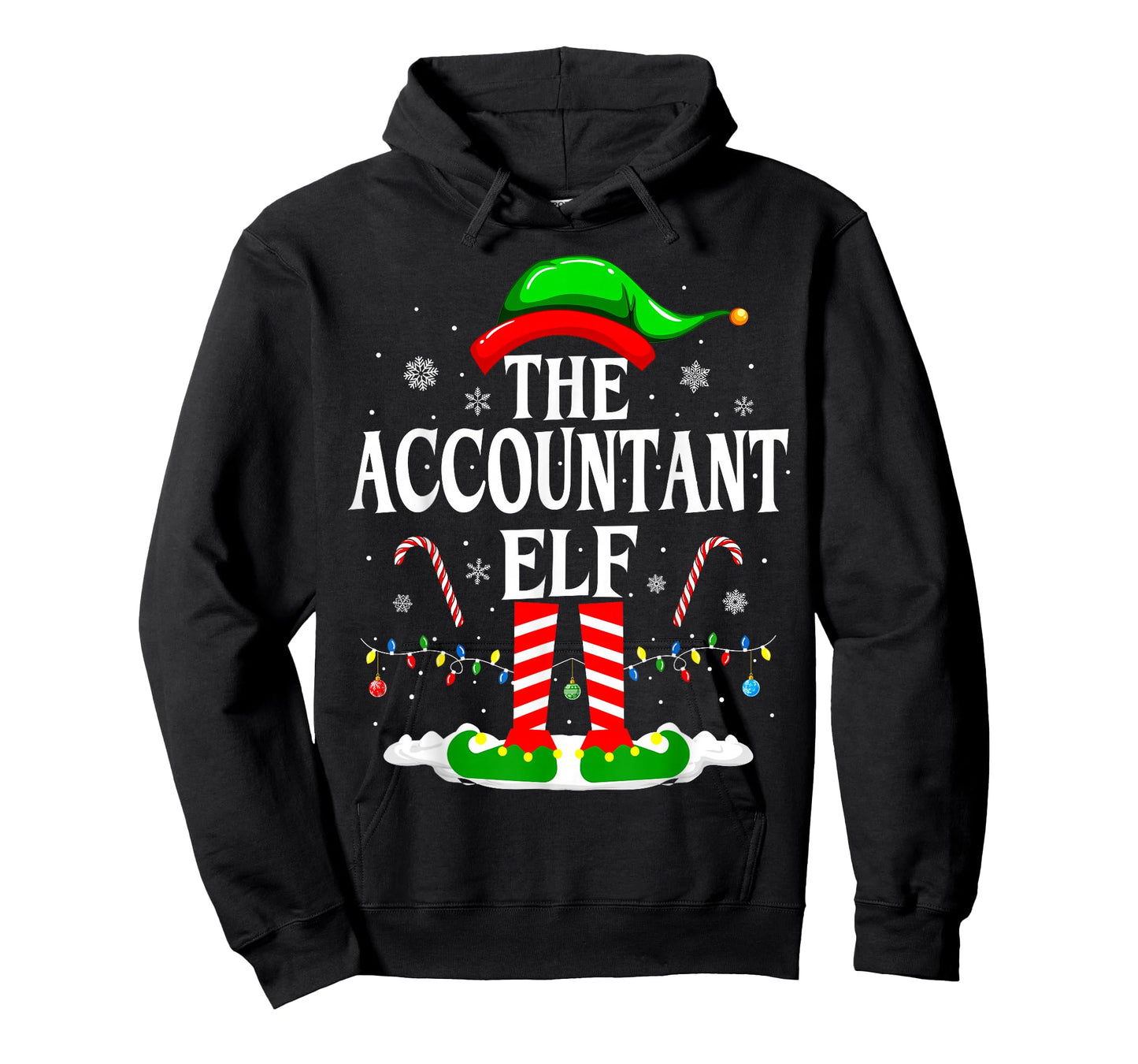 The Accountant Elf Xmas Funny CPA Christmas Accountant T-Shirt