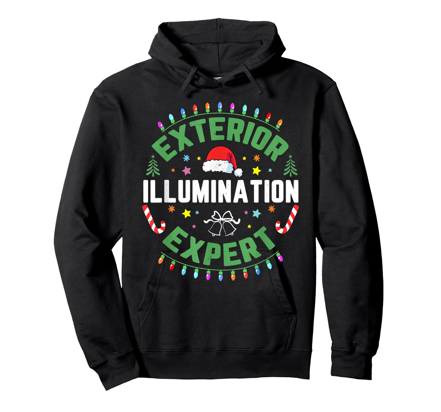 Exterior Illumination House Decor Expert Funny Christmas T-Shirt