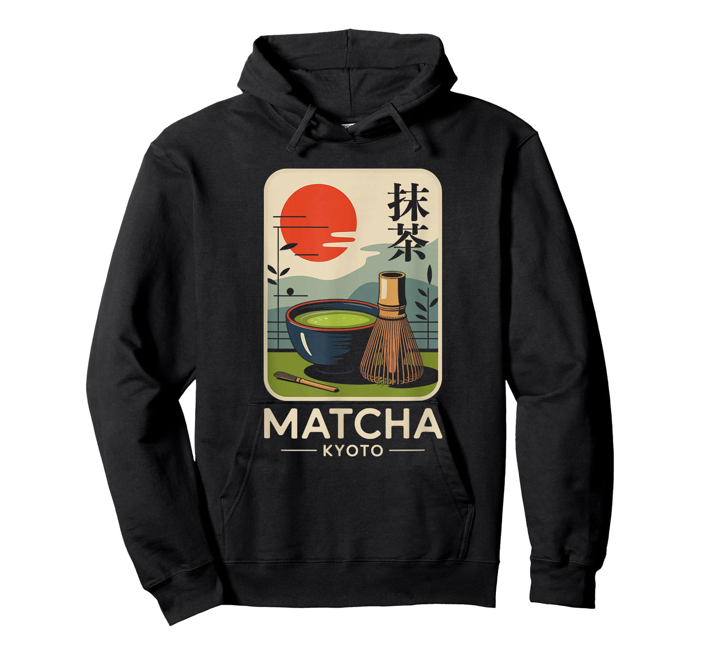 Matcha Japan Kyoto Tea Retro Japanese Kanji Souvenir T-Shirt