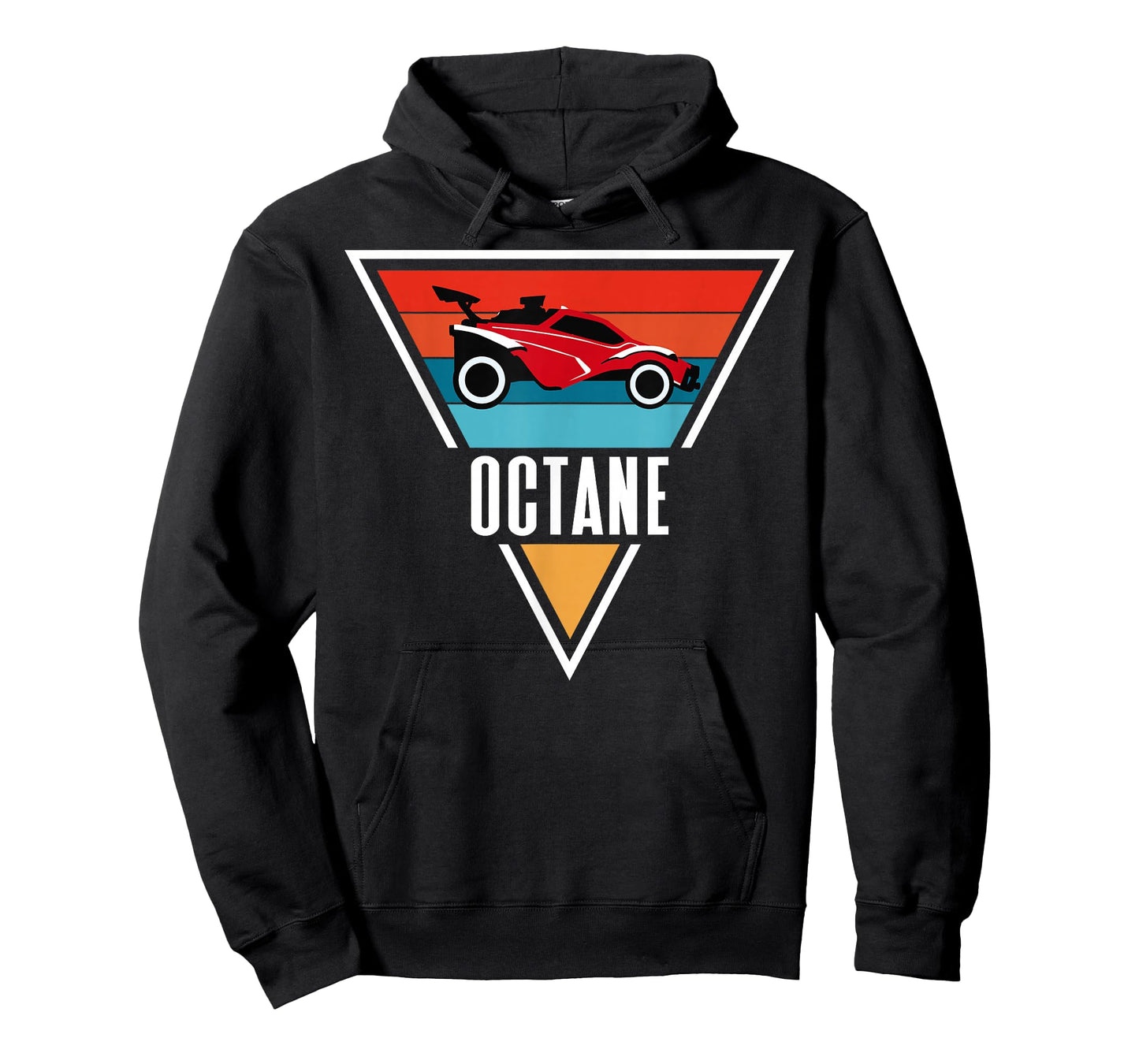 Octane Rocket Soccer Retro Sunset Distressed Graphic Pullove T-Shirt