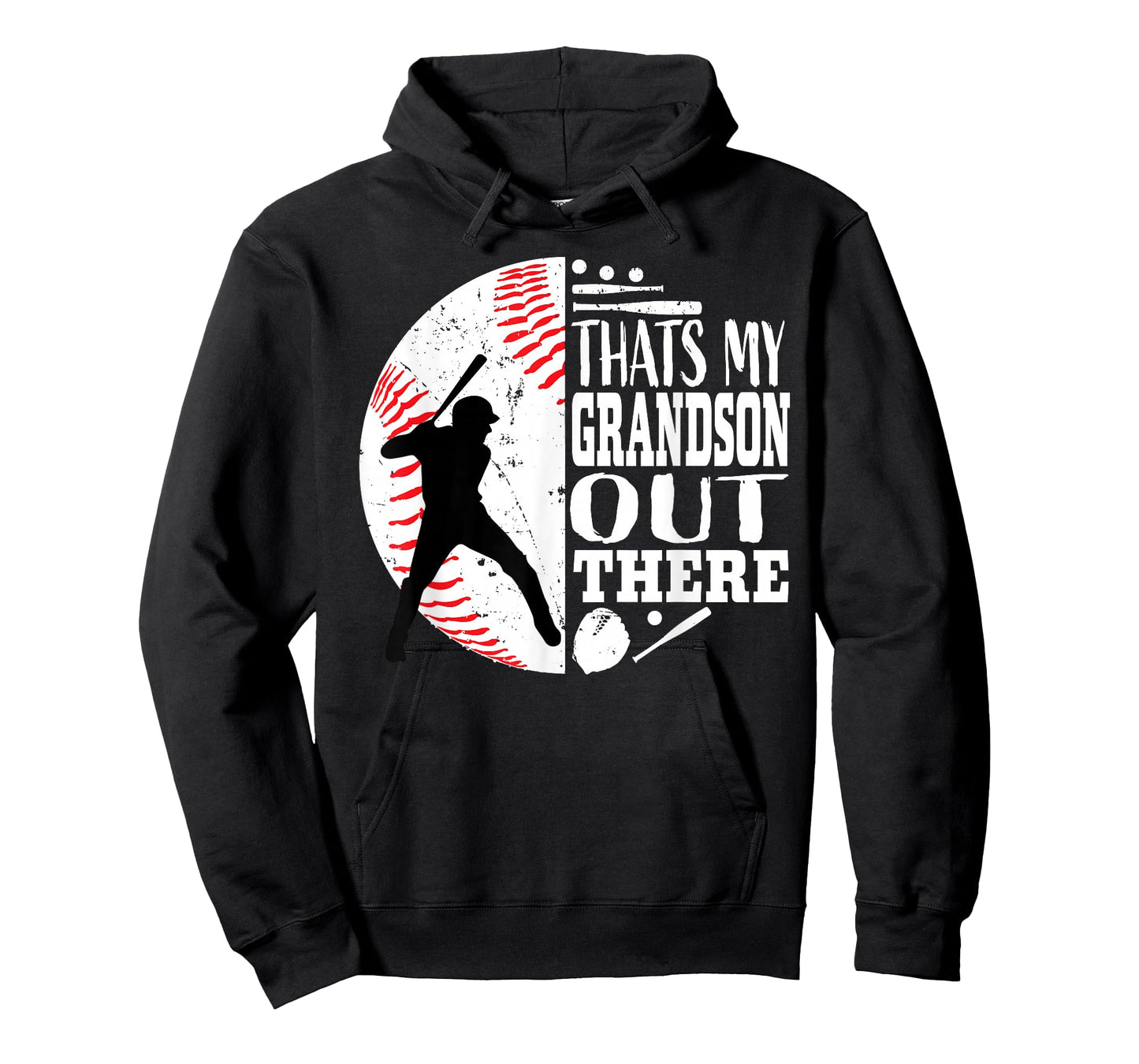 Thats My Grandson Out There Baseball Grandma Grandpa Graphic T-Shirt