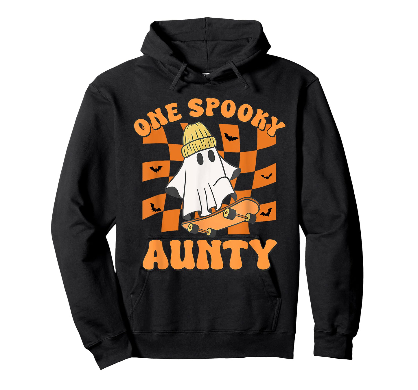 One Spooky Aunty Birthday Halloween Skateboarding Ghost T-Shirt