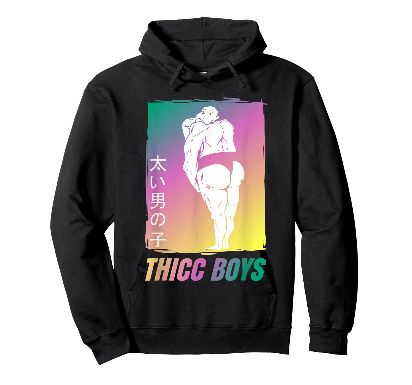 Funny Thicc Boys Squad Sumo T-Shirt for Anime Fans T-Shirt