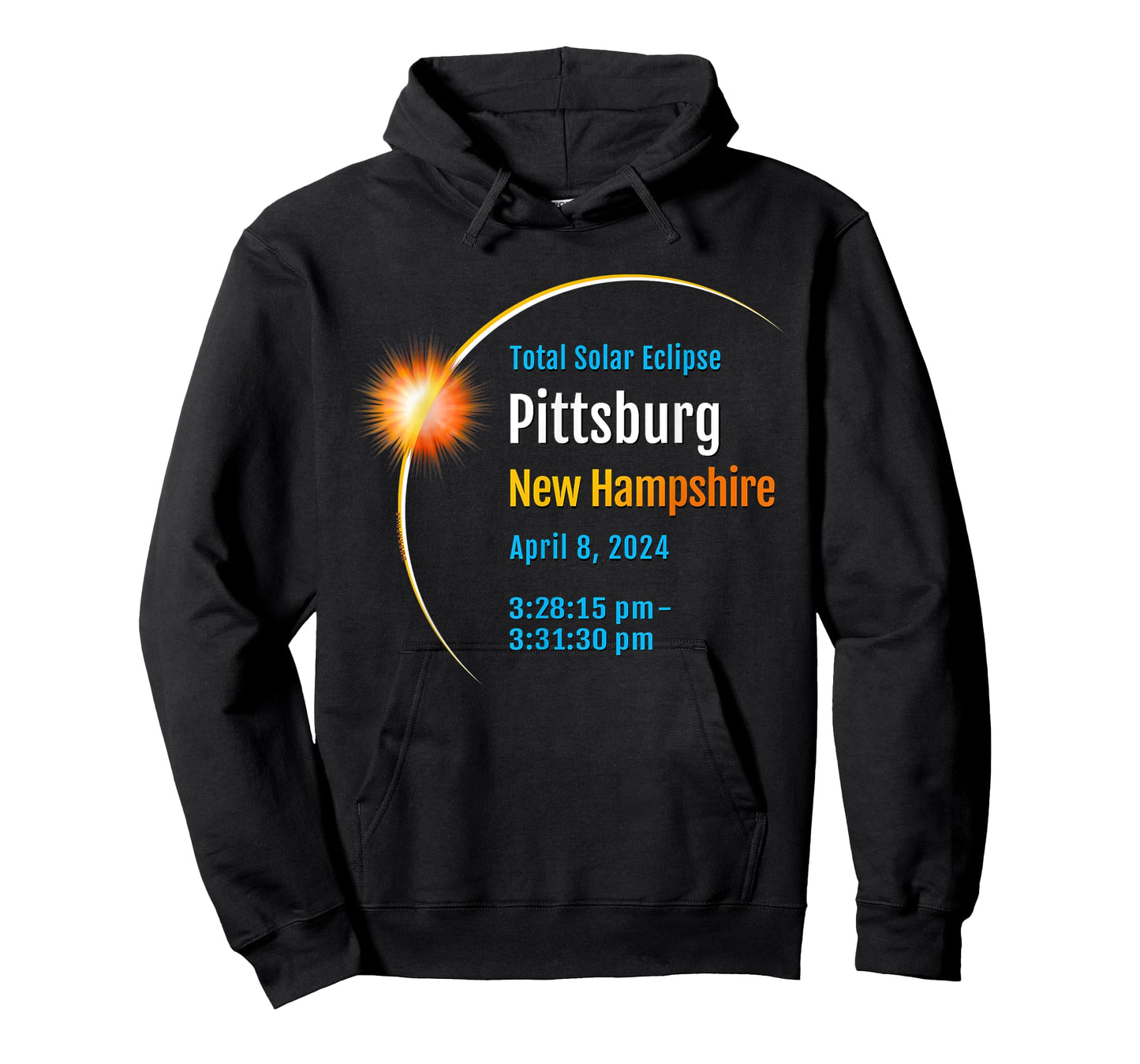 Pittsburg New Hampshire NH Total Solar Eclipse 2024 :: 1 :: T-Shirt