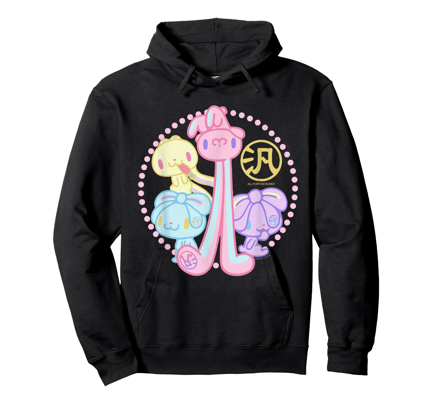 All Purpose Bunny Hanyo Usagi Pink Blue Purple & Yellow T-Shirt