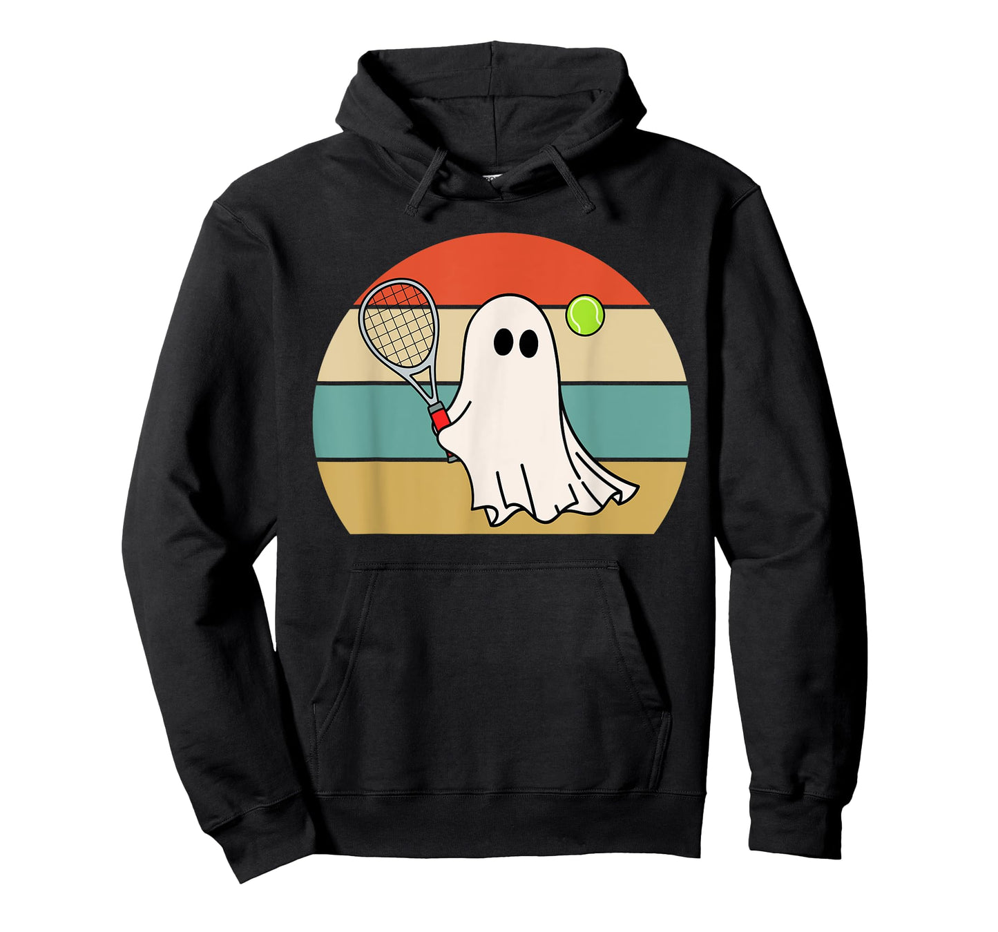 Funny Ghost Playing Tennis Lover For Men Women, Halloween T-Shirt