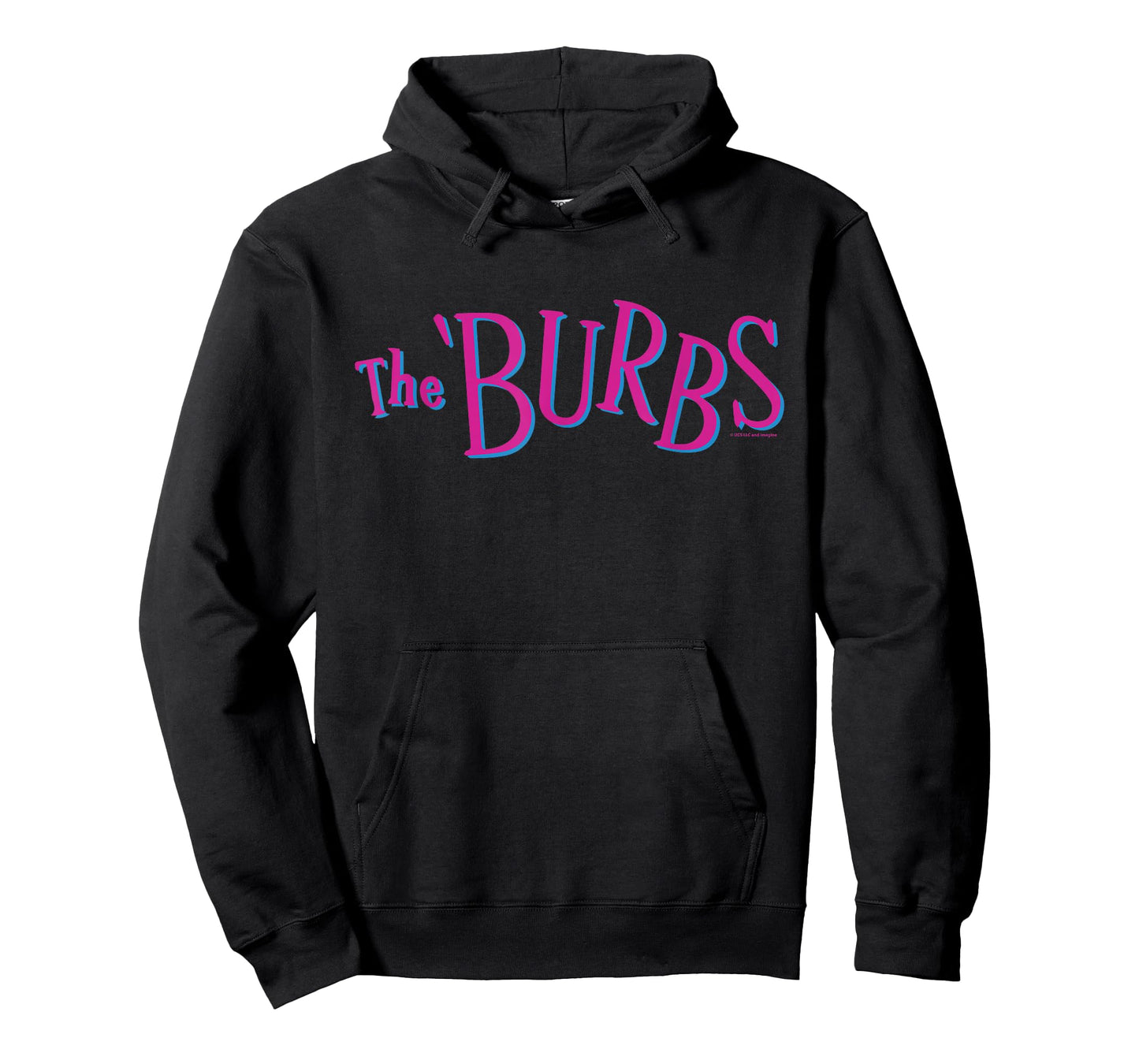 The ’Burbs Pink and Blue Retro Logo T-Shirt
