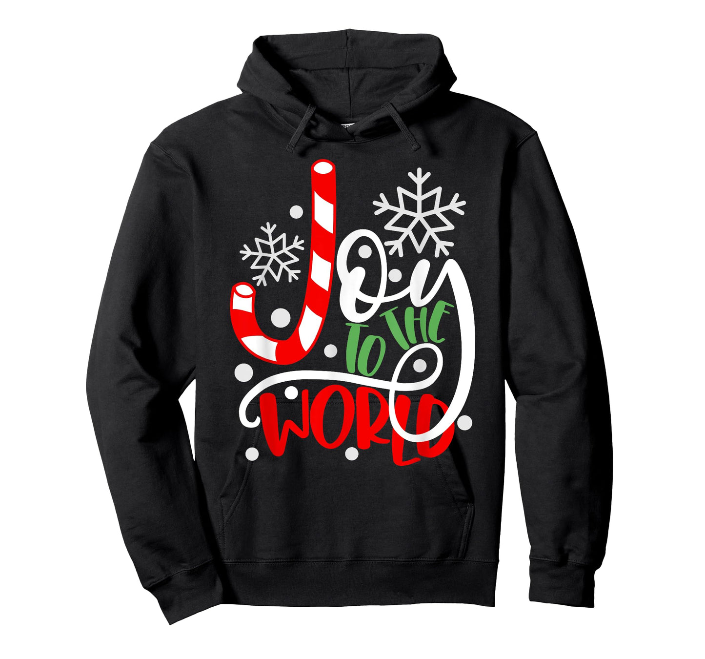 Joy to the World Candy Cane Christmas T-Shirt