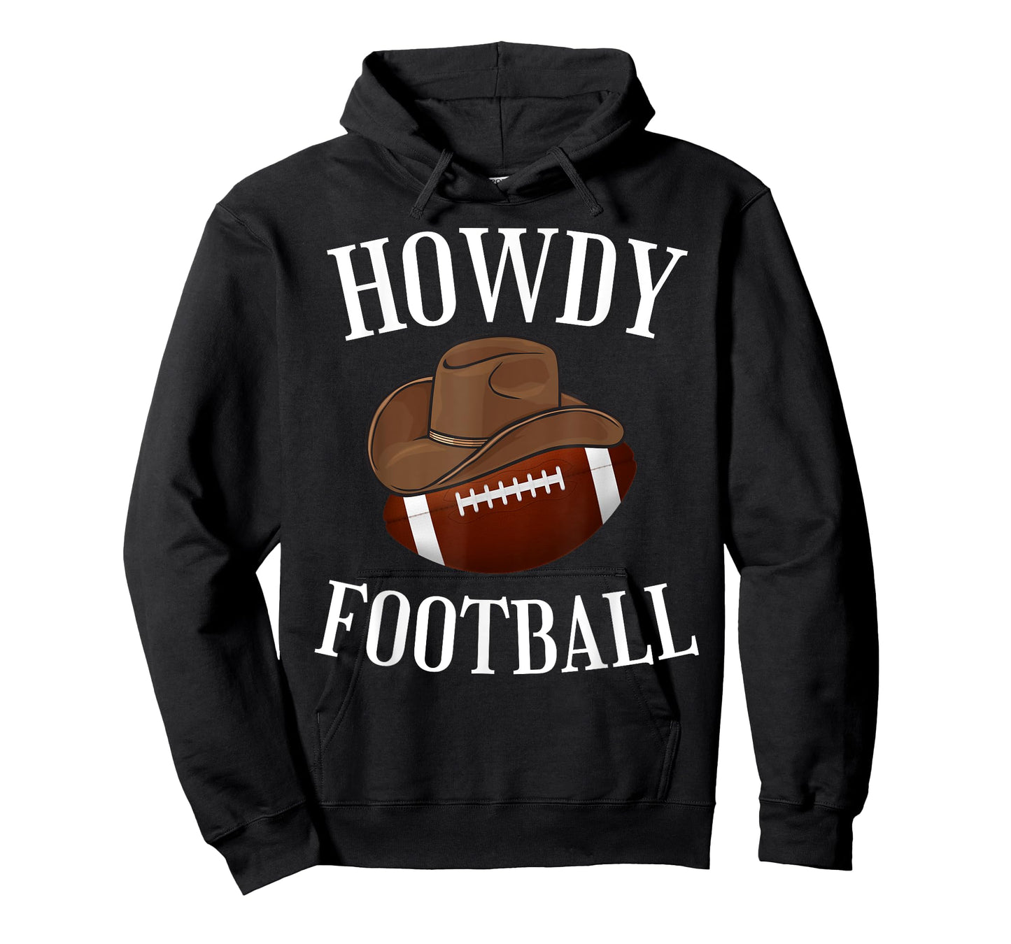 Howdy Football Cowboy Cowgirl Western Football Lover T-Shirt