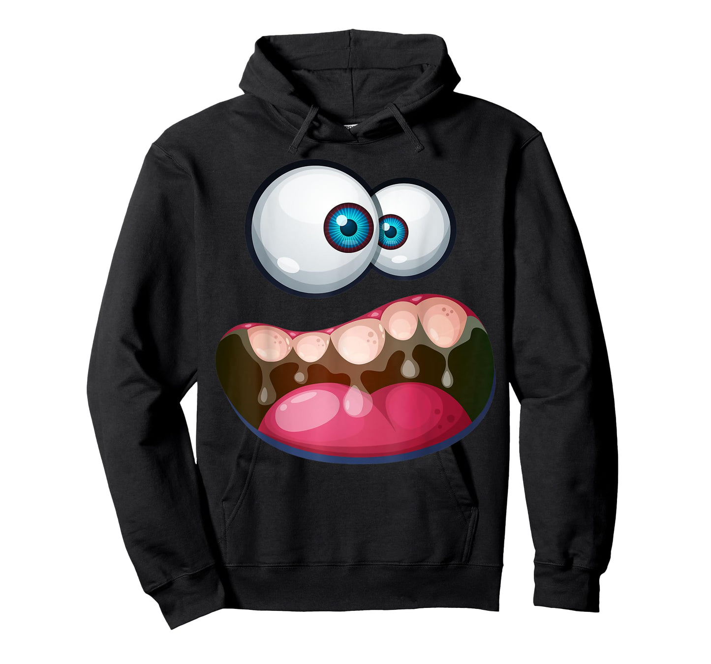 Cute Scary Monster Face Halloween Costume Kids Boys Girls T-Shirt