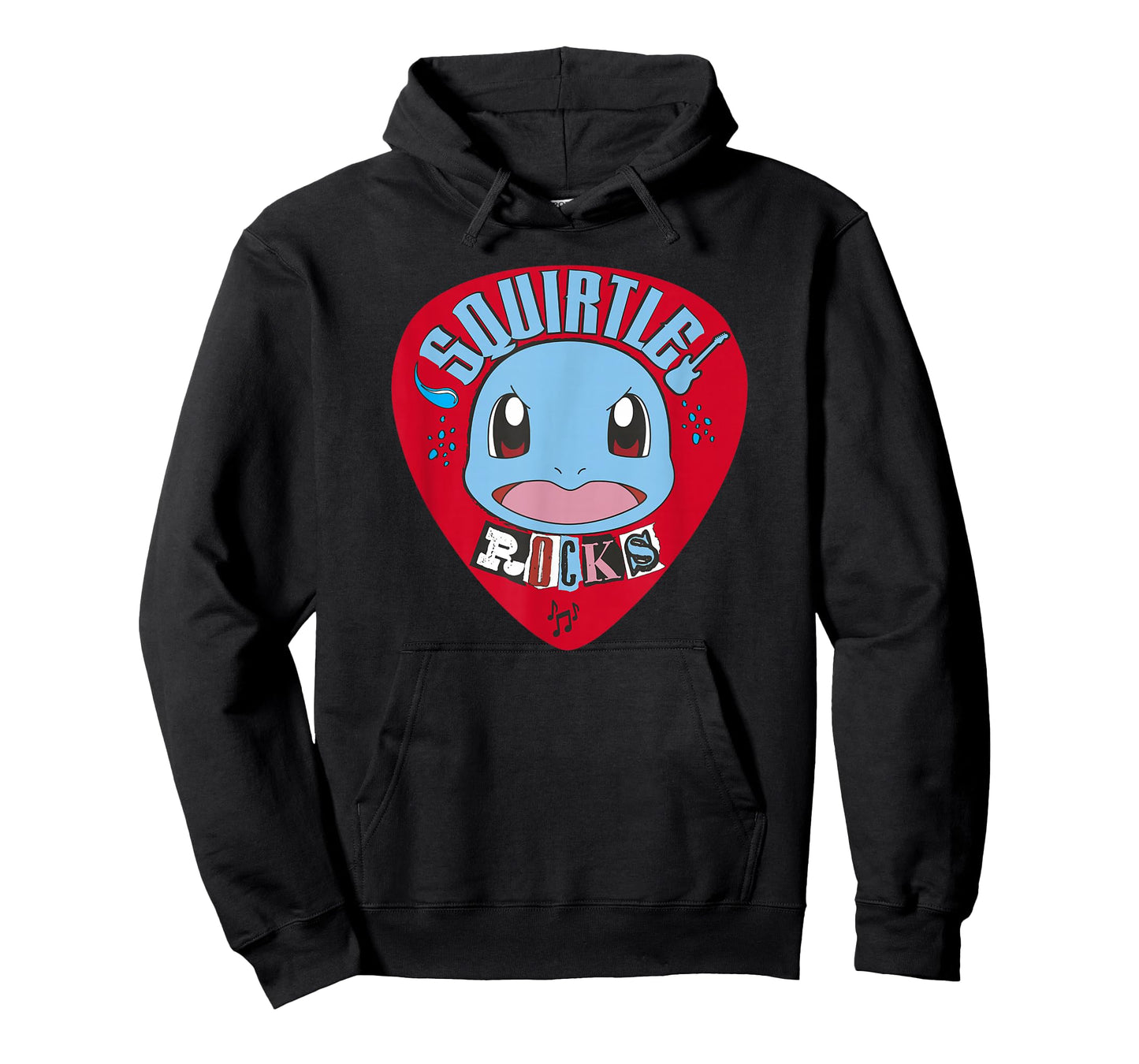 Pokémon Squirtle Rocks Retro Guitar Pick Portrait T-Shirt