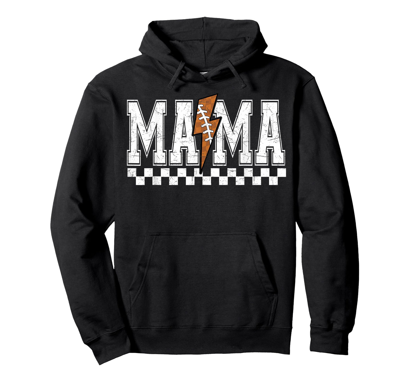 Football Mama Fall Lightning Bolt Football Mom Game Day T-Shirt