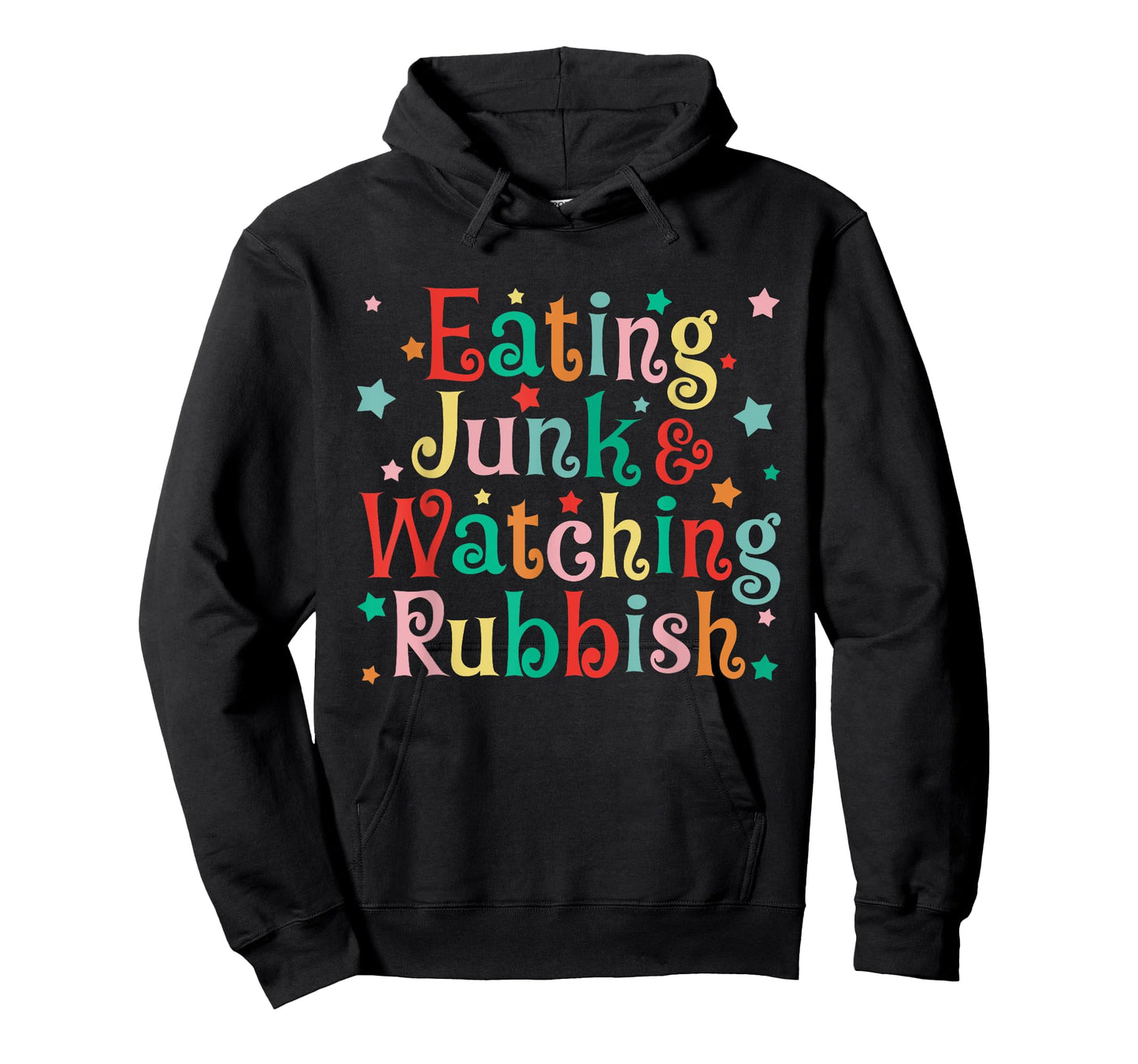 Eating Junk Xmas Food And Watching Rubbish Christmas Funny T-Shirt