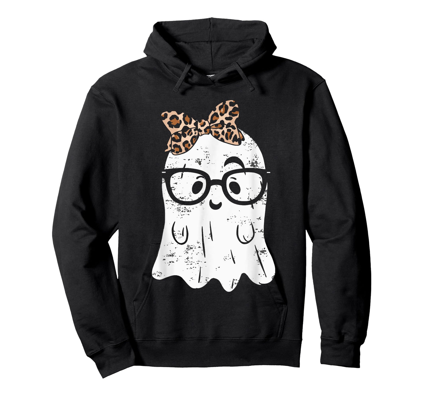 Ghost Eyeglass Girl Halloween Girly Ghost T-Shirt