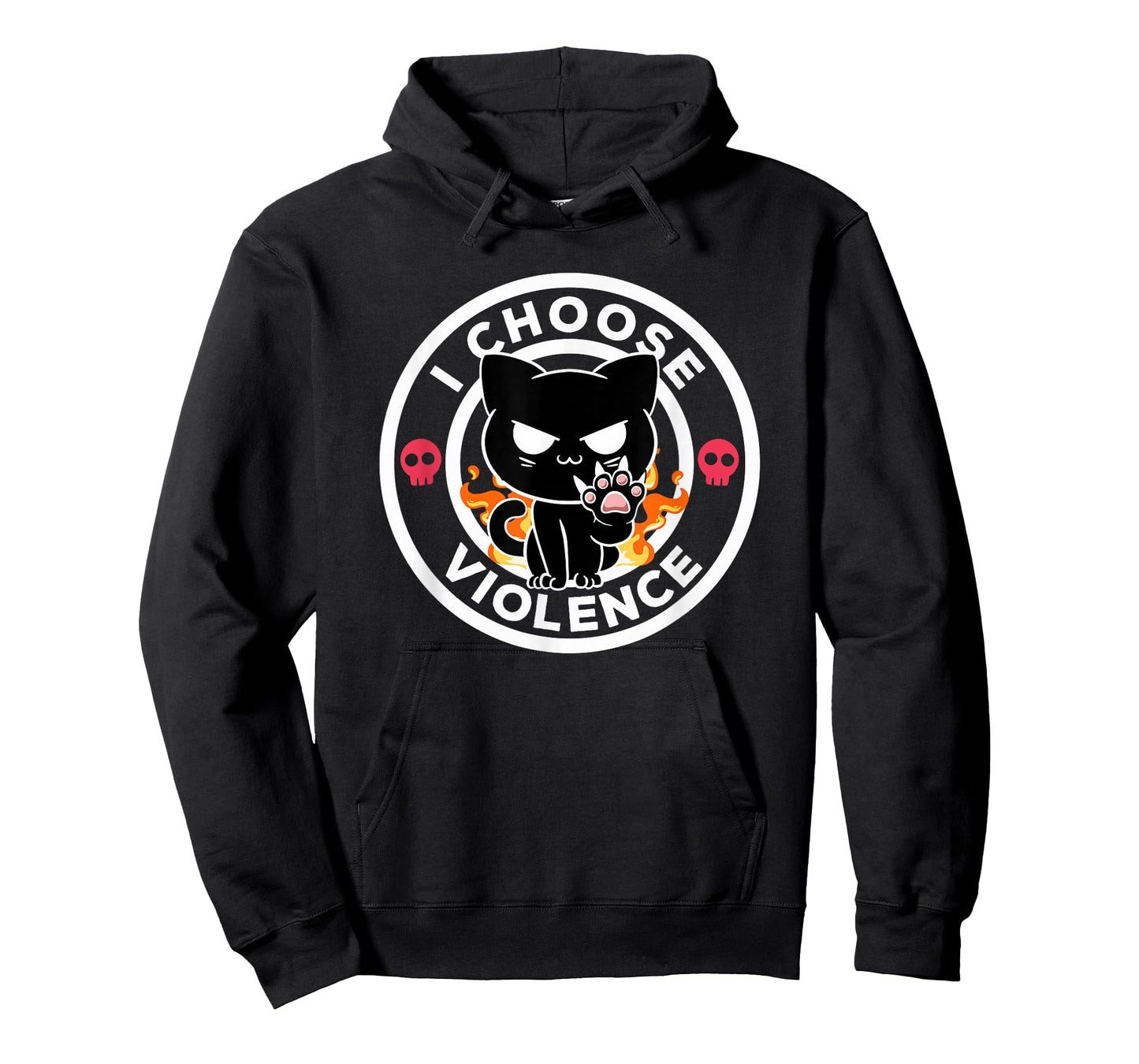 I Choose Violence Today Cat Irony and Sarcasm Funny Cat T-Shirt