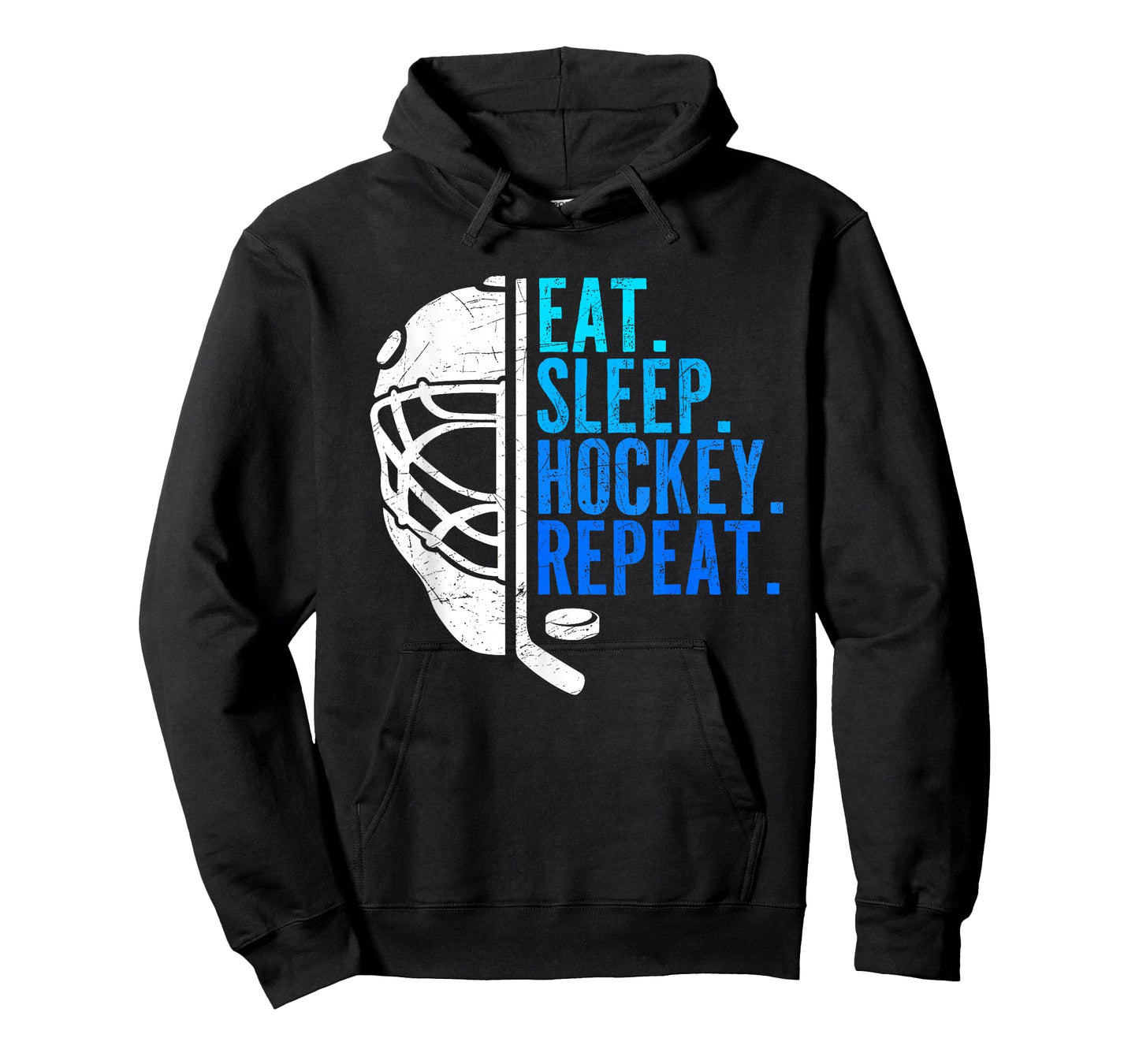 Eat Sleep Hockey Repeat Funny Boys Hockey Player T-Shirt