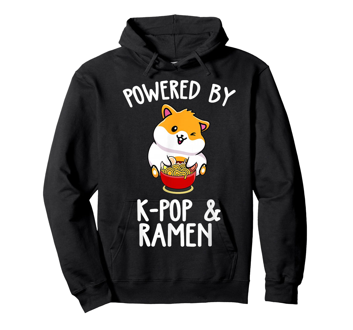 Powered by Anime & Ramen Cute Kpop Music Anime Lover T-Shirt